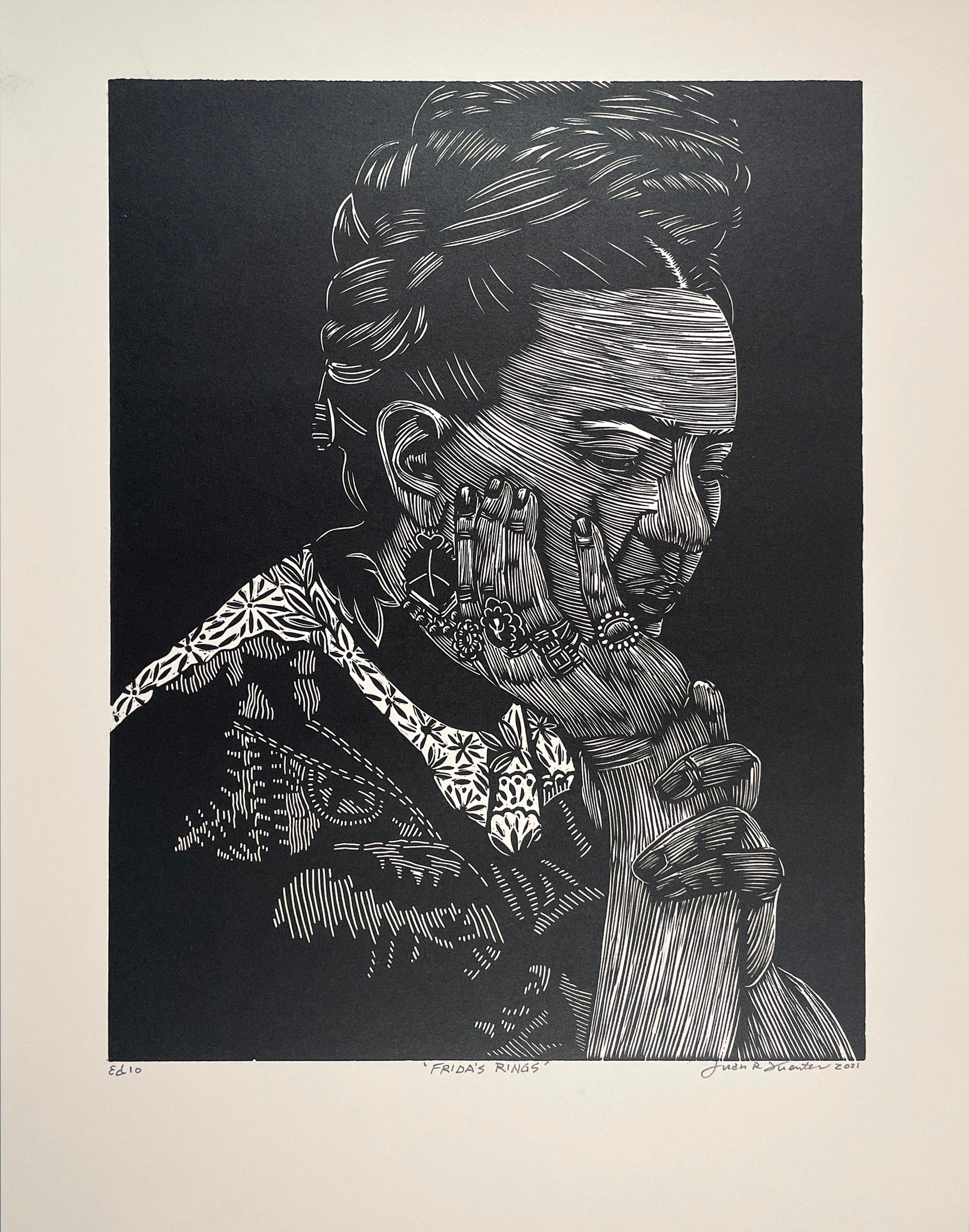 Frida's Ringe – Print von Juan Fuentes