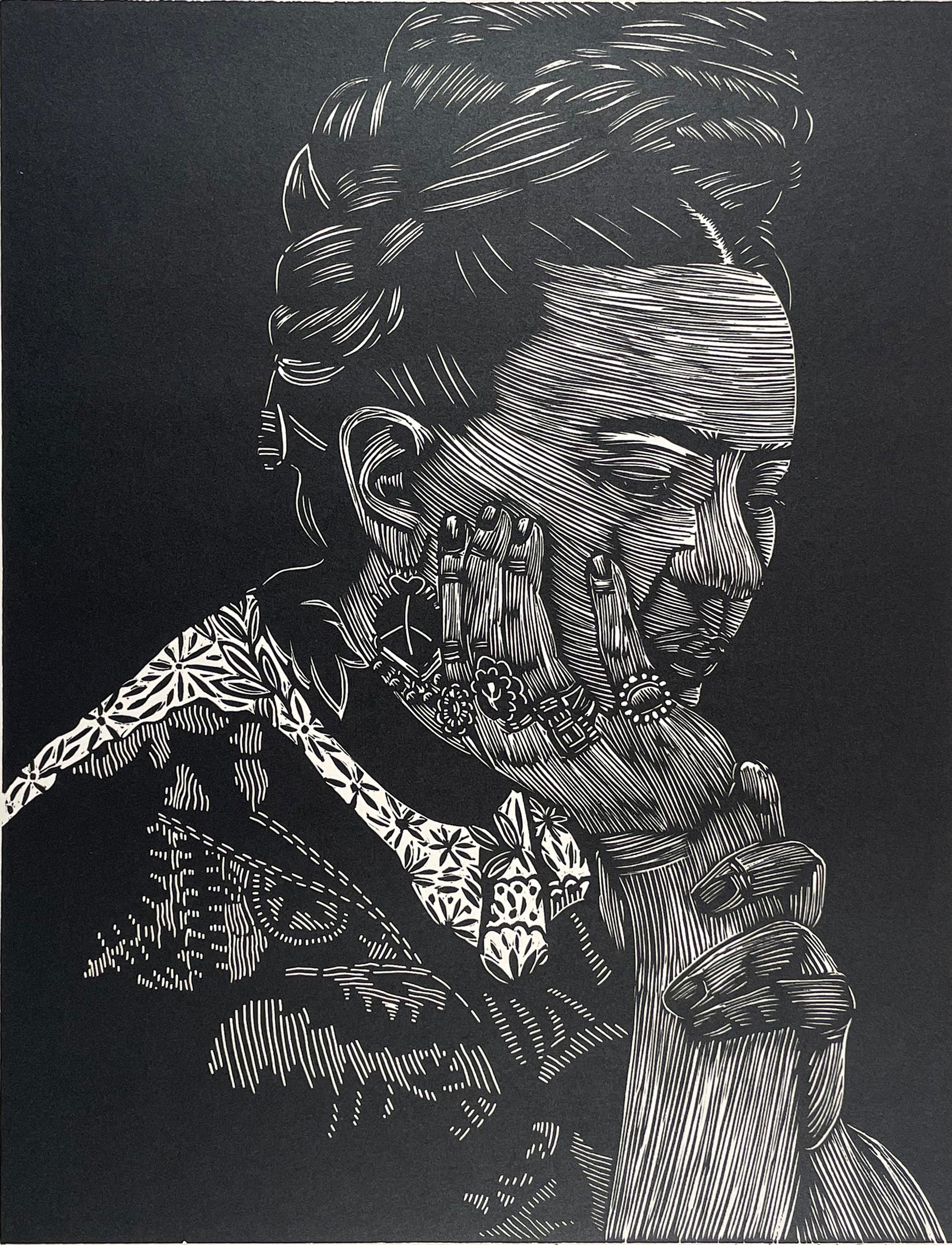 Juan Fuentes Portrait Print – Frida's Ringe