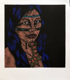 Micaela (color version), by Juan Fuentes