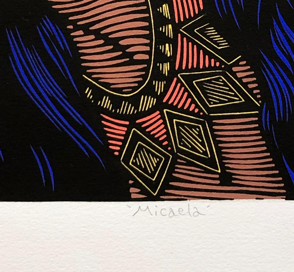 Micaela (color version), by Juan Fuentes For Sale 3