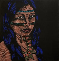 Micaela (color version), by Juan Fuentes