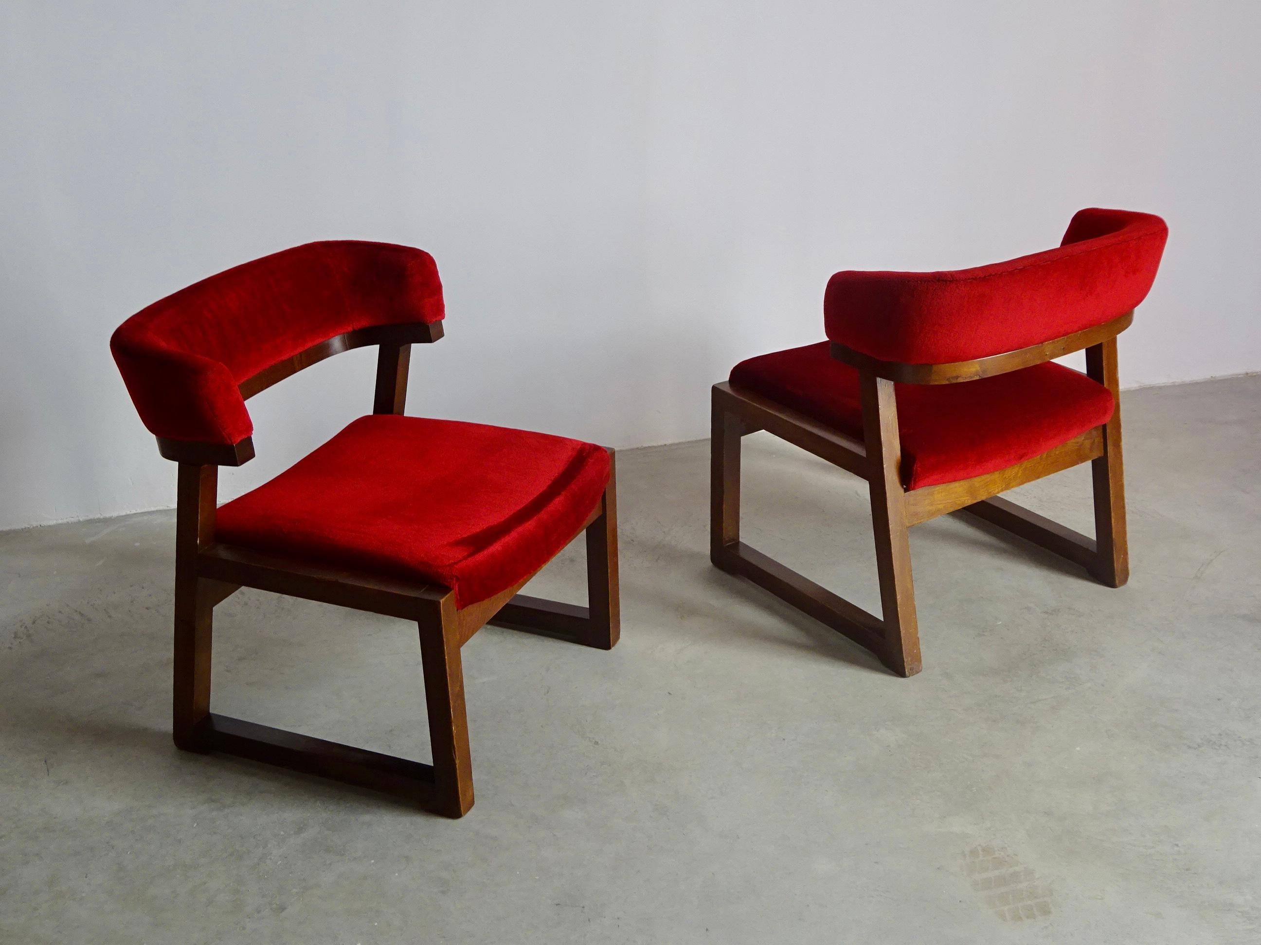 Juan Gamboa Spanish Low Chairs, 1964 For Sale 4