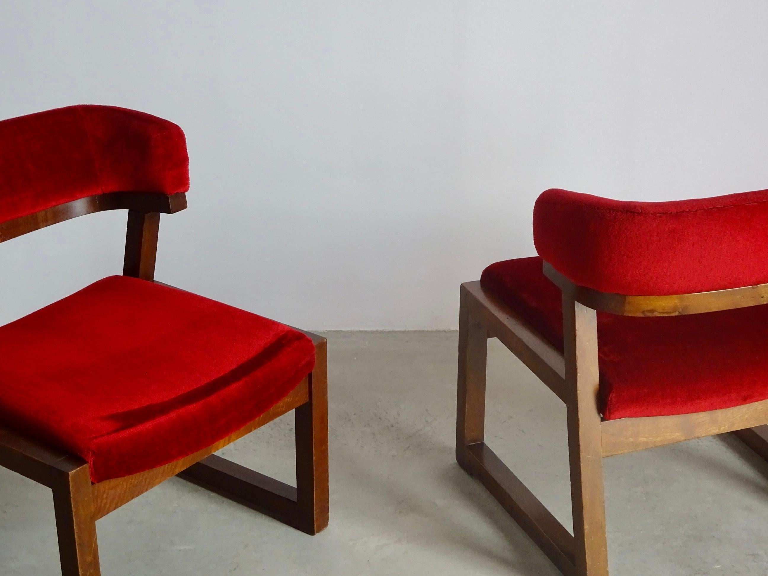 Juan Gamboa Spanish Low Chairs, 1964 For Sale 5