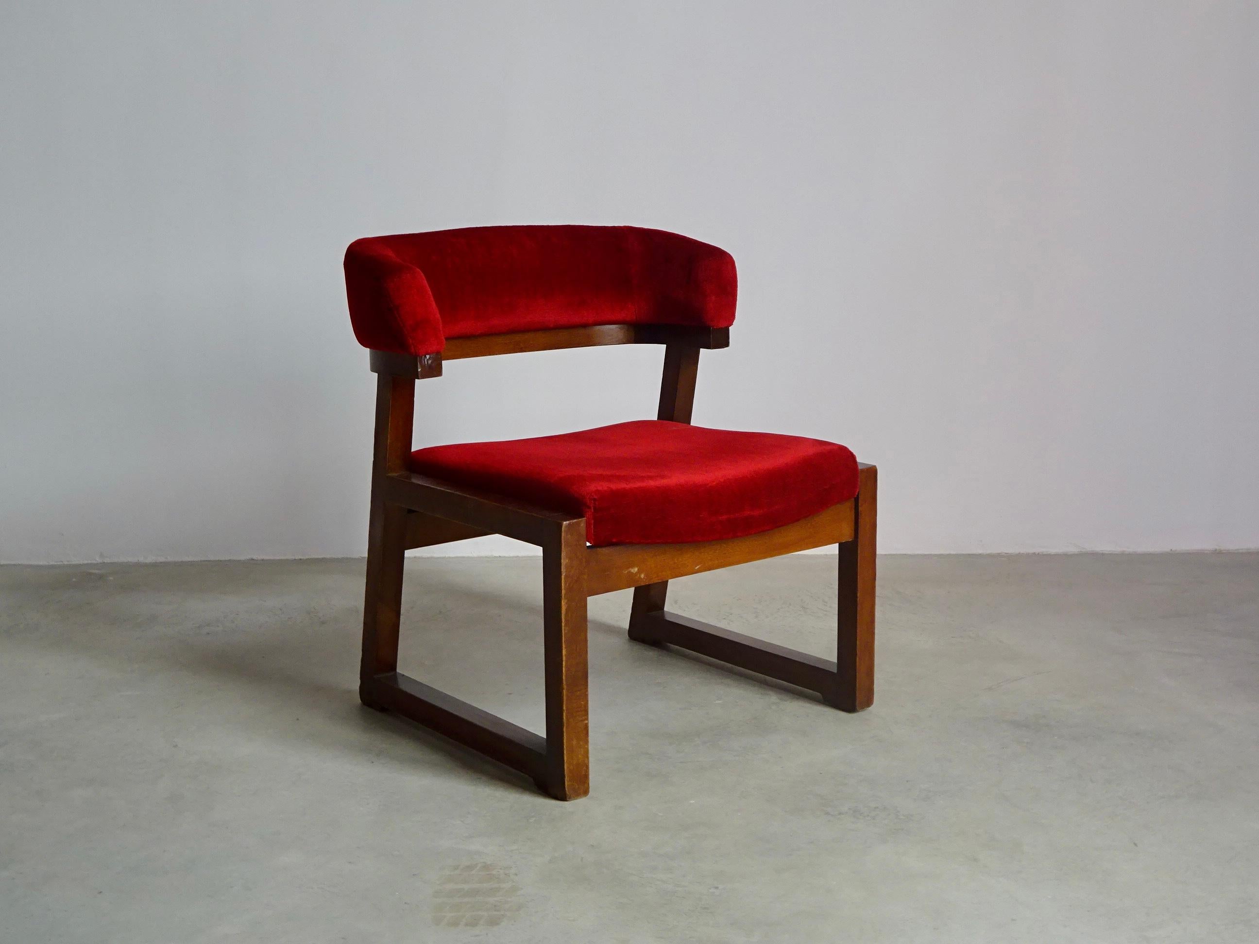 Juan Gamboa Spanish Low Chairs, 1964 In Good Condition For Sale In Barcelona, ES