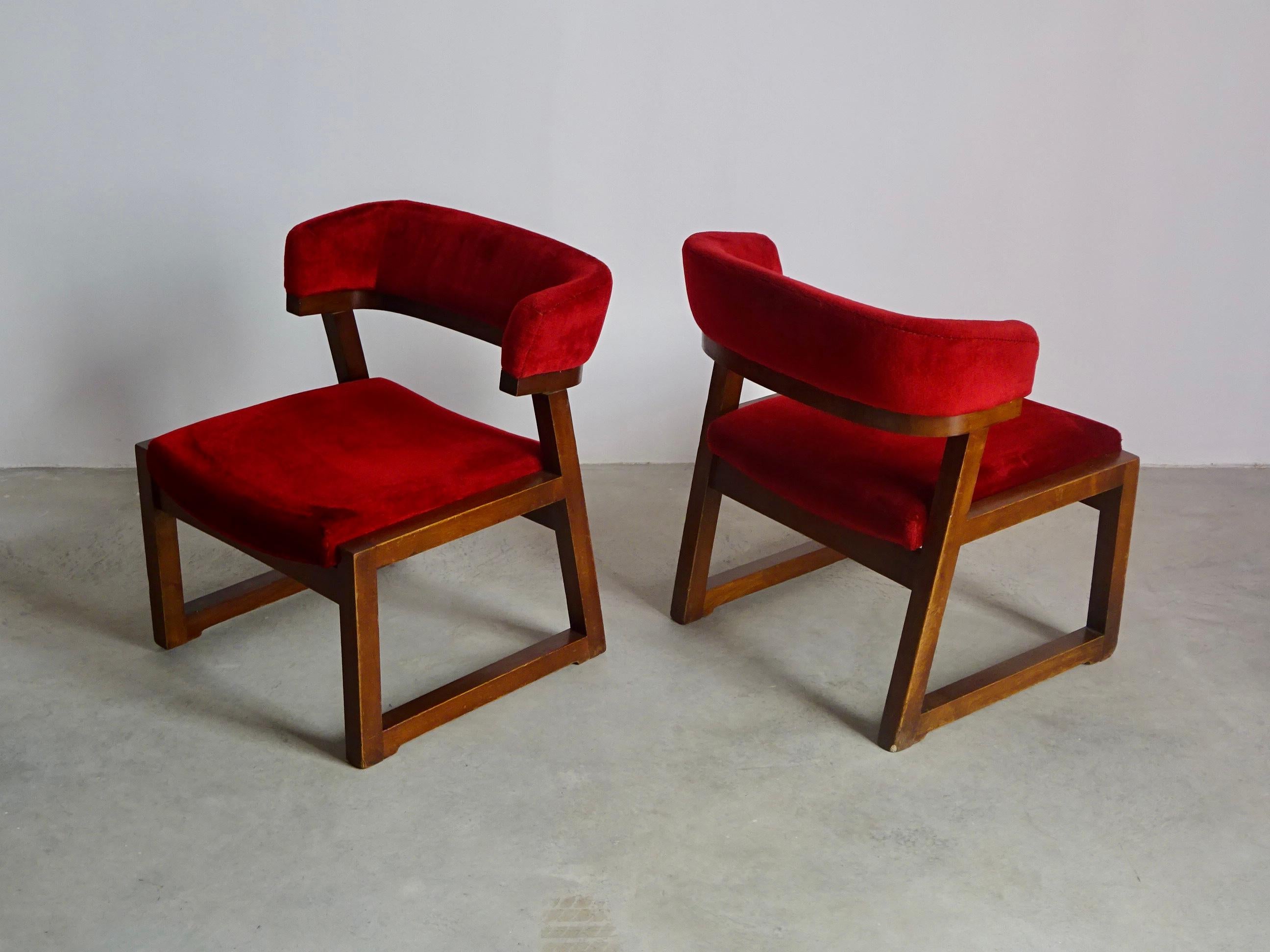 Spanische niedrige Stühle von Juan Gamboa, 1964 im Angebot 2