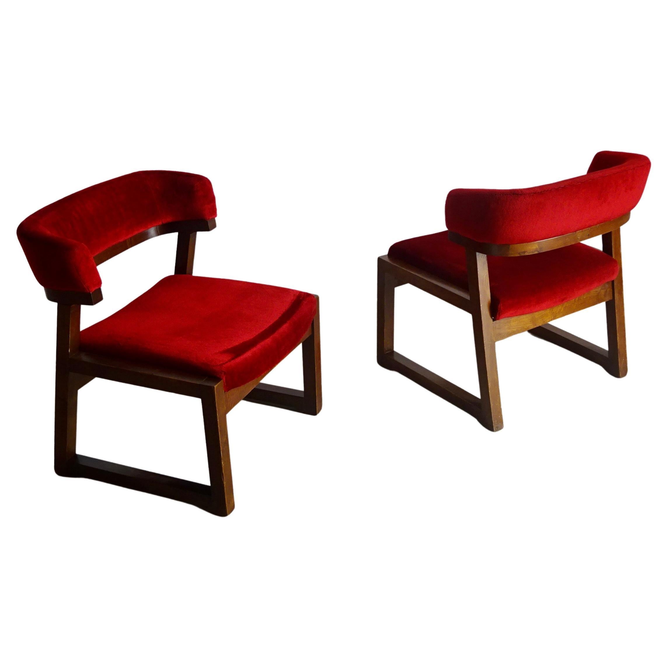 Juan Gamboa Spanish Low Chairs, 1964 For Sale