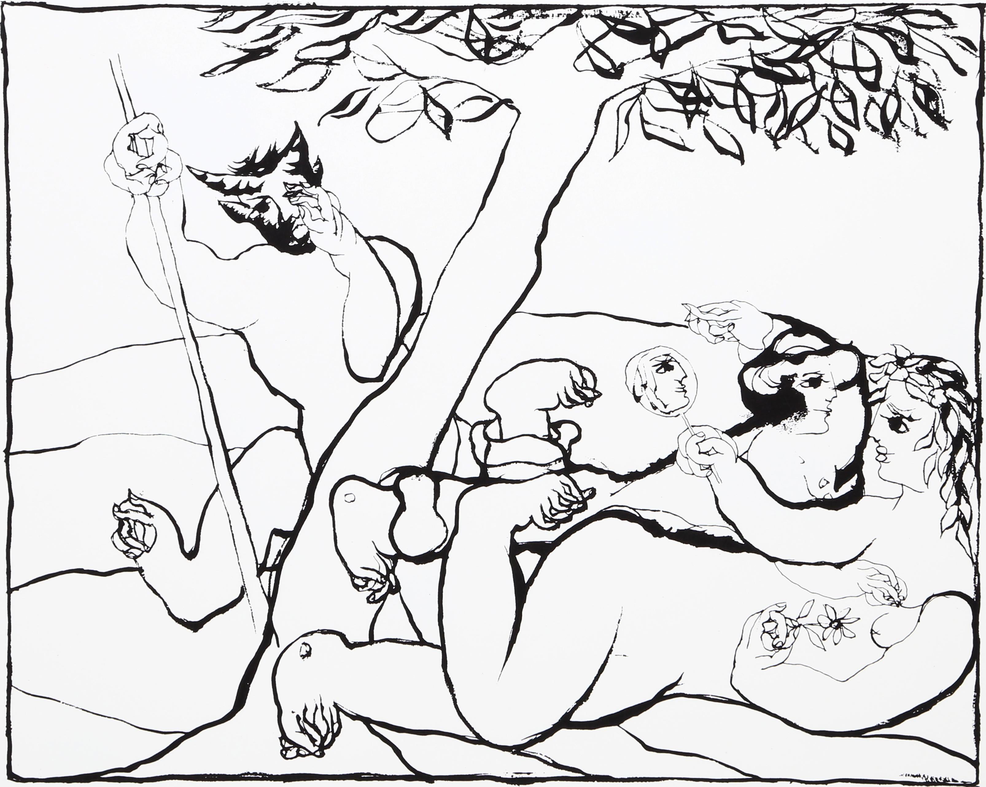 Adam and Eve

Juan Garcia Ripolles
Spanish (1932)

Date: 1981
Lithograph, numbered in pencil
Edition of 11
Image Size: 13 x 16 inches
Size: 19.5 x 27.5 in. (49.53 x 69.85 cm)