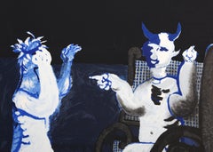 Diablo, Surrealist Screenprint by Juan Garcia Ripolles