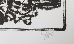 Fallen Angel (White), Signed Modern Lithograph by Juan García Ripollés