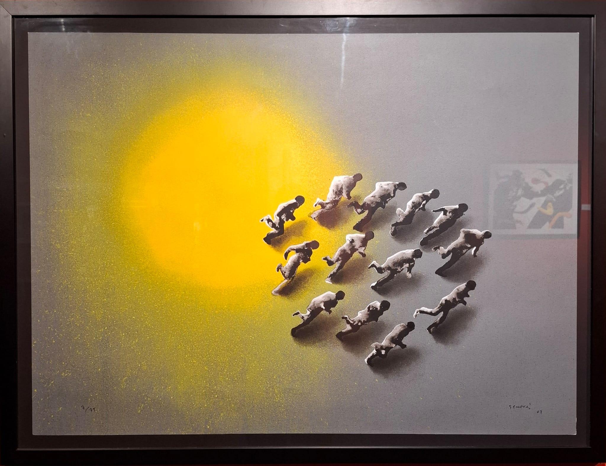 Abstract Print Juan Genoves - Éclipse