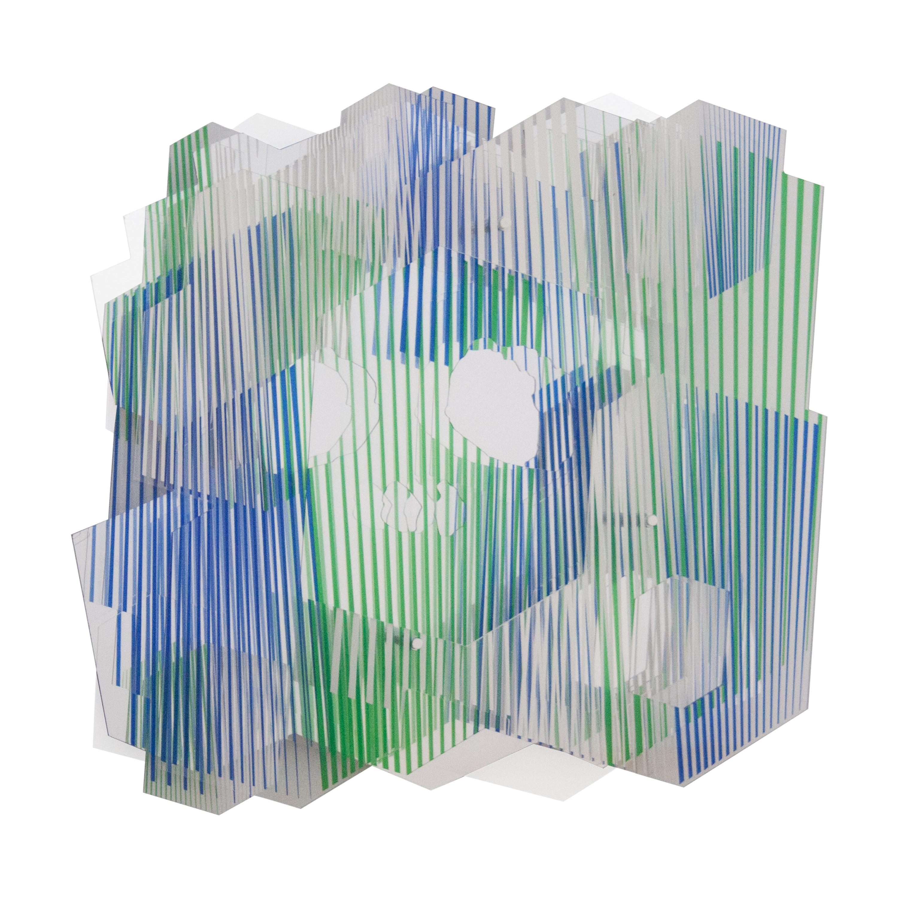 Juan Gerstl "Paz" Printed Plexiglass Wall-Mounted Sculpture, Spain, 2020