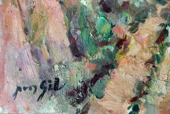 Autumn Morning Spain oil on canvas painting mediterranean landscape