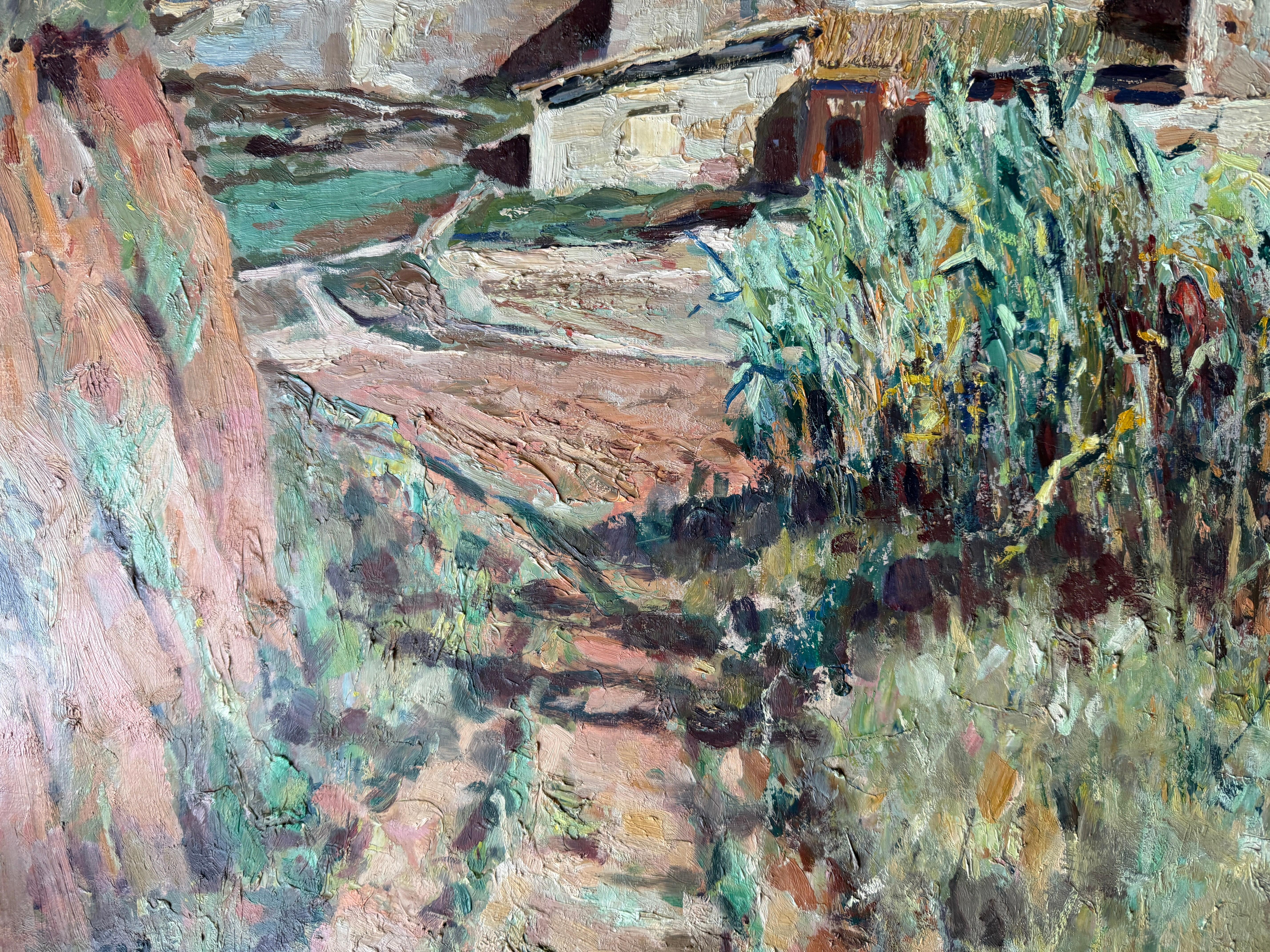 Autumn Morning Spain oil on canvas painting mediterranean landscape For Sale 1