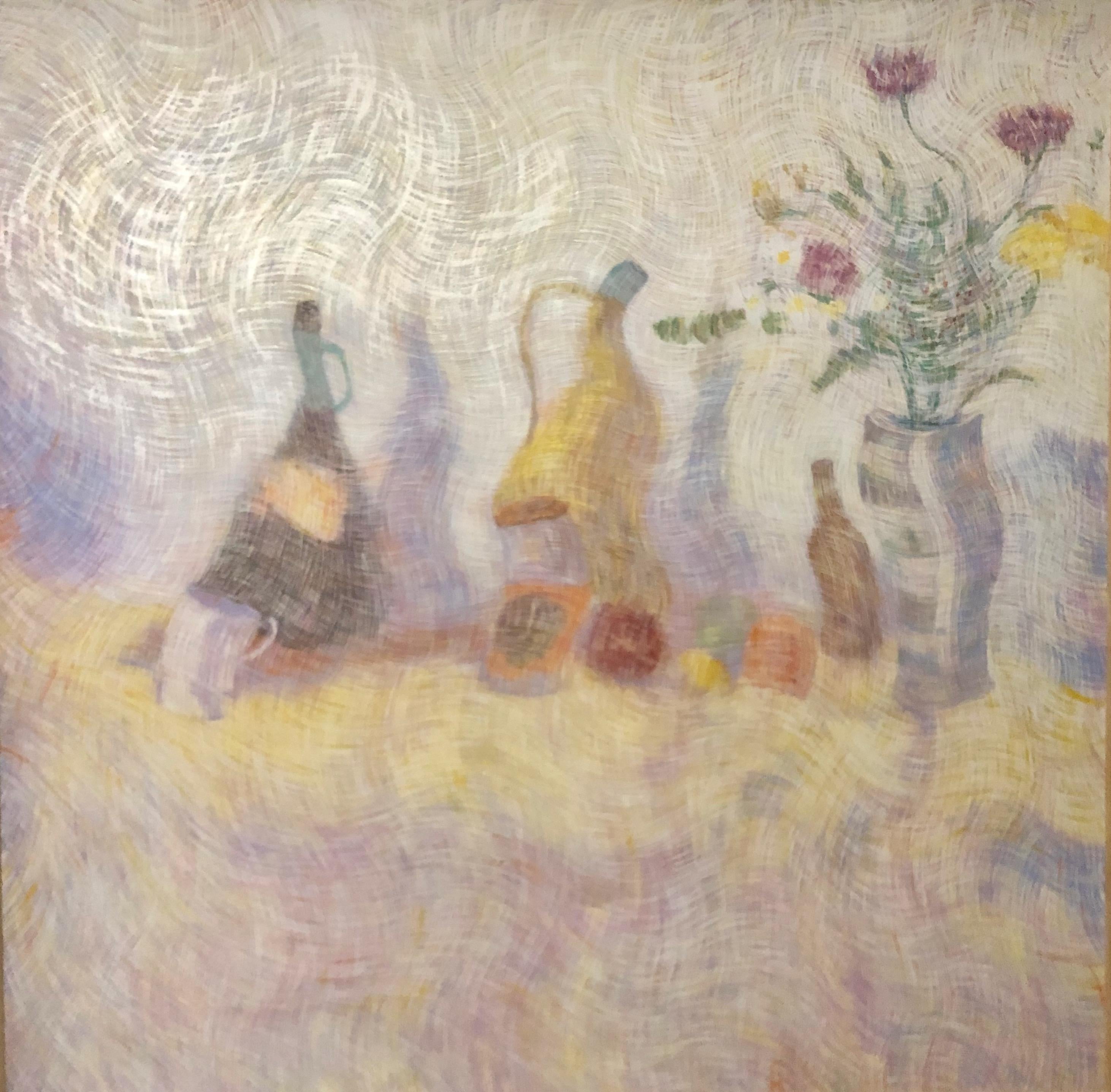 Bodegon #25, großes Stillleben – Painting von Juan Gomez Quiroz