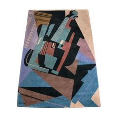 Juan Gris Cubist Wool Carpet or Tapestry