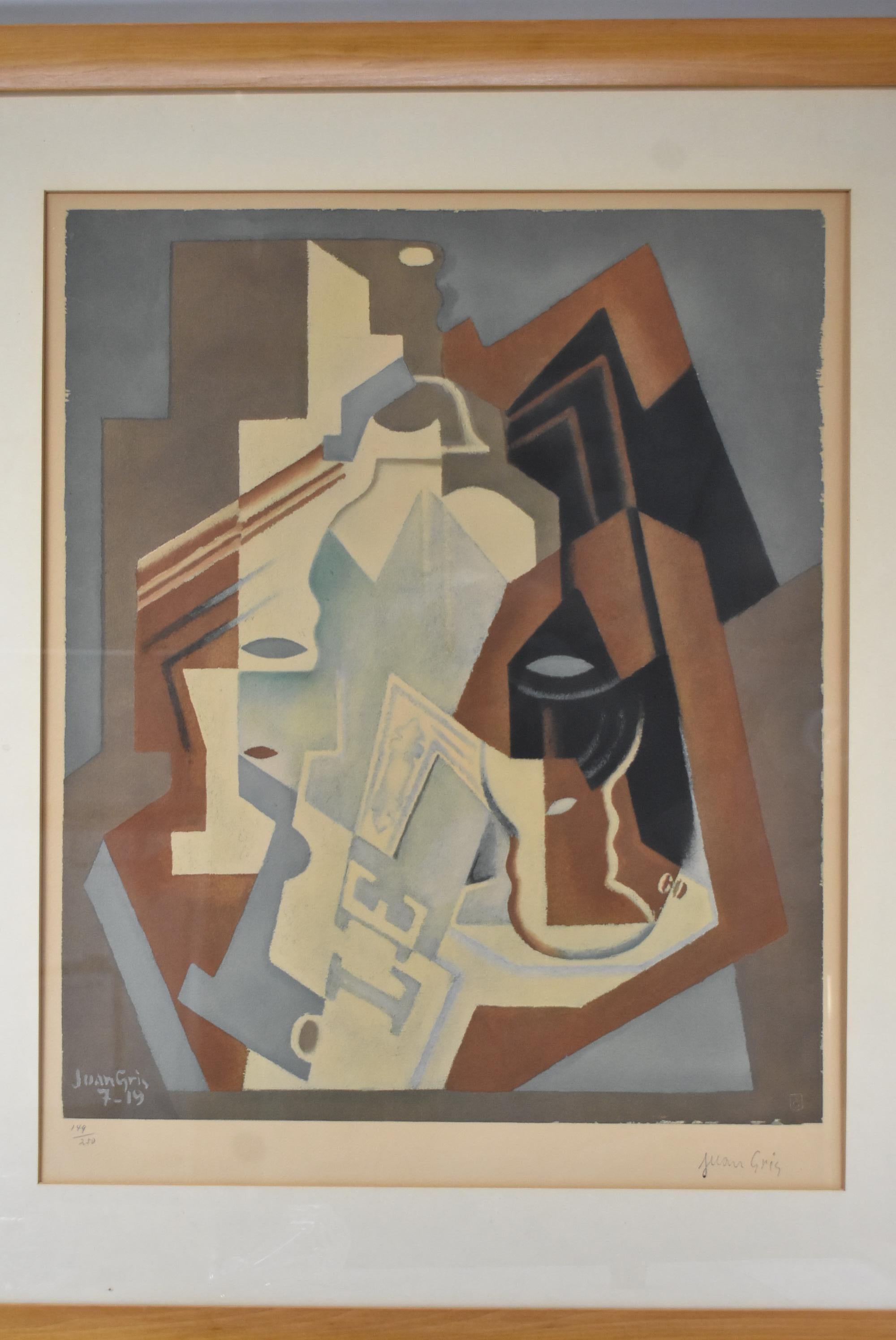 Created in 19199 collotype by Juan Gris 149/250 