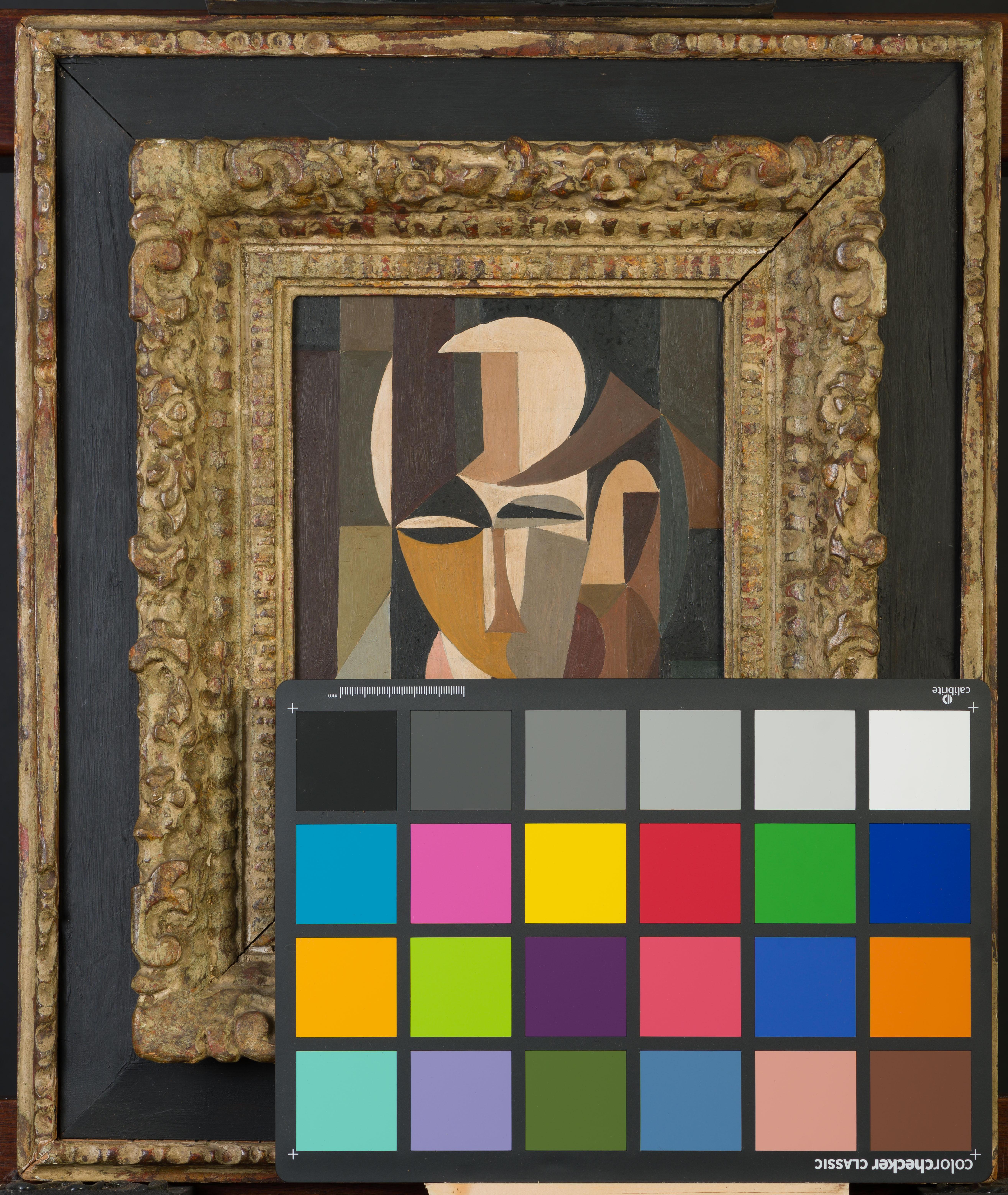 Nicht identifizierter Auszug  Porträt – Painting von Juan Gris