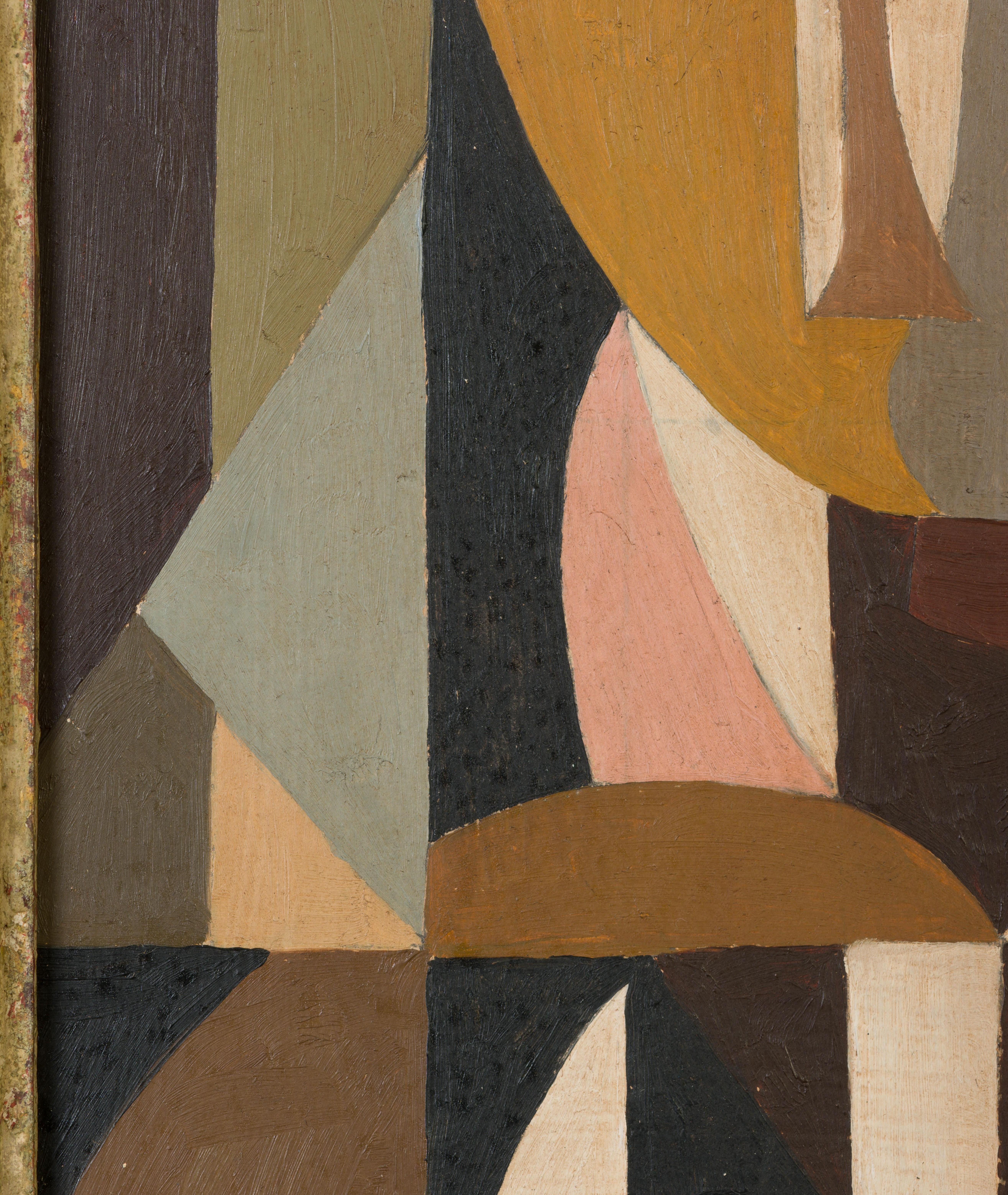 Nicht identifizierter Auszug  Porträt (Braun), Portrait Painting, von Juan Gris