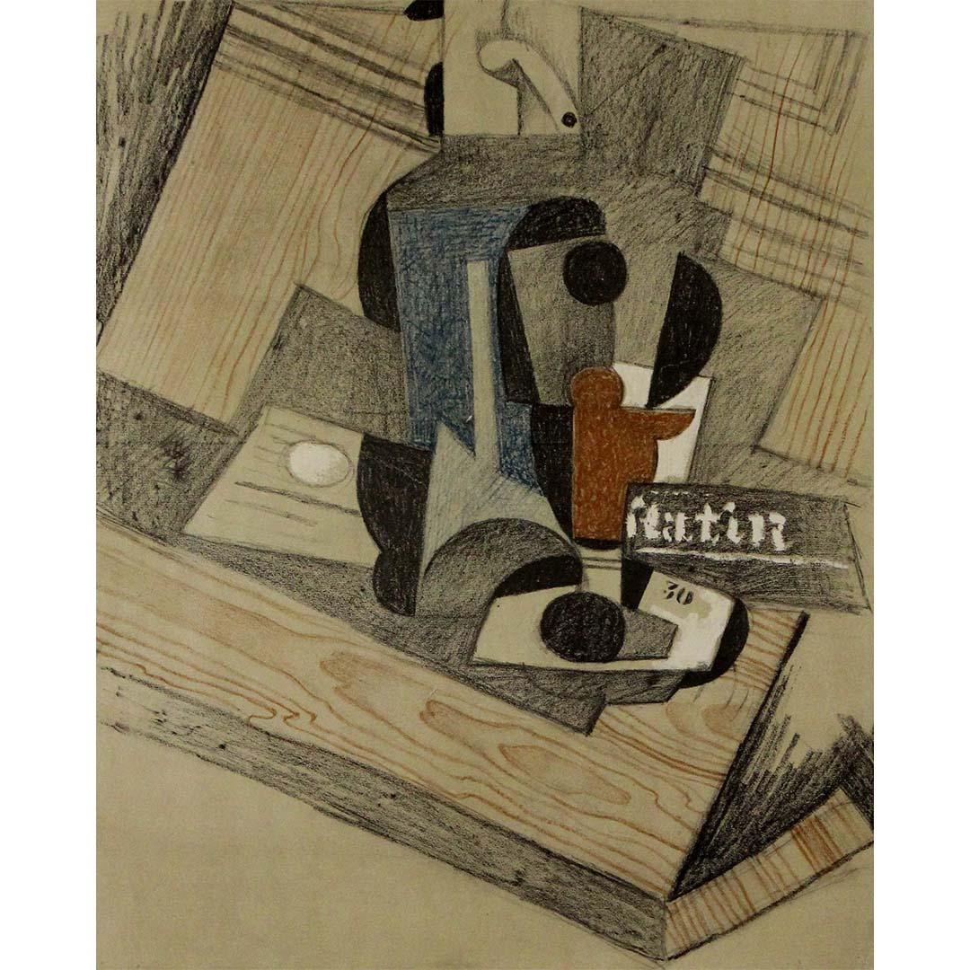 Manifesto originale della mostra del 1965 di Juan Gris alla Galerie Louise Leiris di Parigi in vendita 3