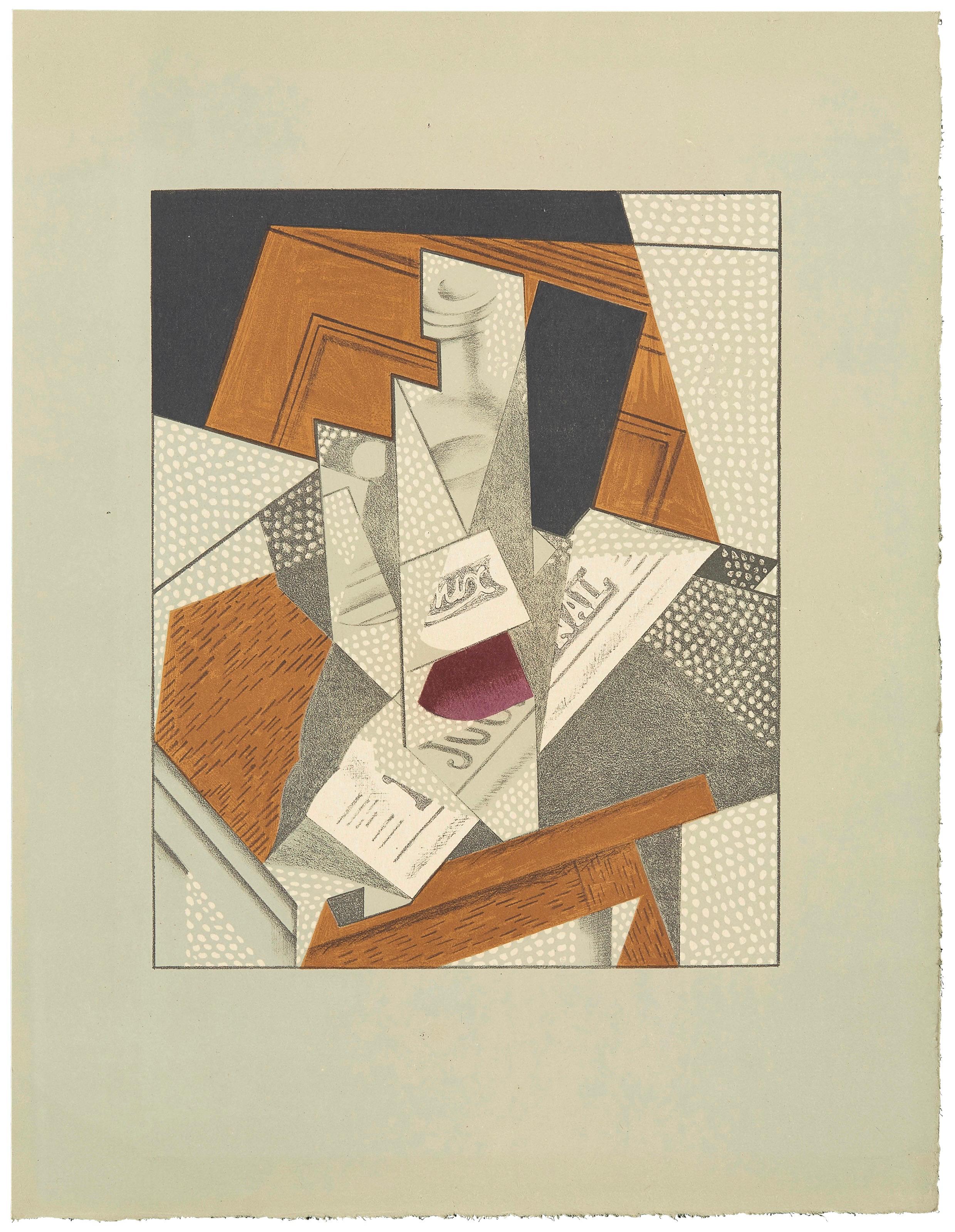 Lithograph on vélin des papeteries d'Arches paper. Paper Size: 16.93 x 12.99 inches. Inscription: Unsigned and unnumbered, as issued. Catalogue raisonné reference: Kahnweiler, Daniel-Henry. Juan Gris: His Life and Work. Abrams, 1969, illustration