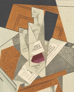 Gris, Bouteille (Kahnweiler 26), Au Soleil du Plafond (after)