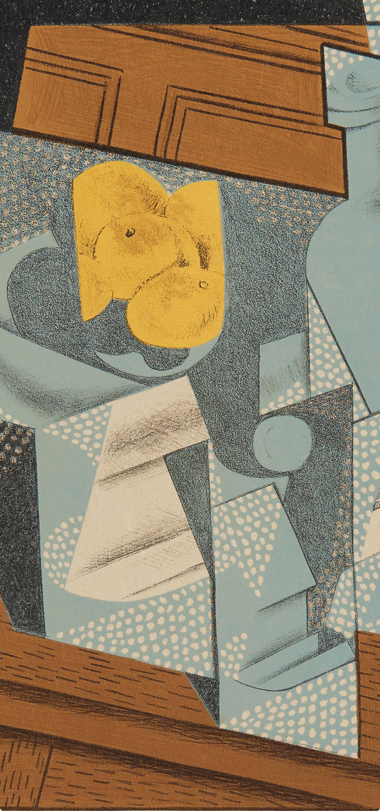 Gris, Compotier (Kahnweiler 1969), Au Soleil du Plafond (nach) (Moderne), Print, von Juan Gris