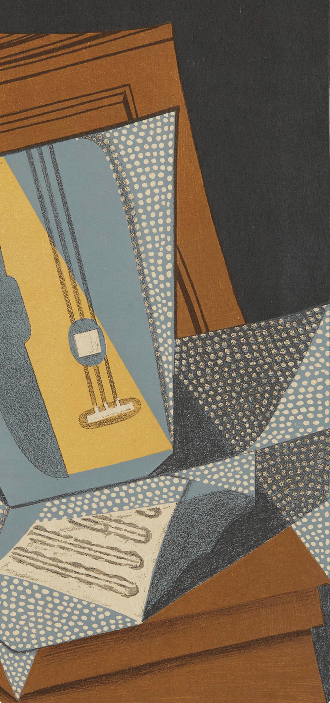 Gris, Guitare (Kahnweiler 1969), Au Soleil du Plafond (after) - Print by Juan Gris