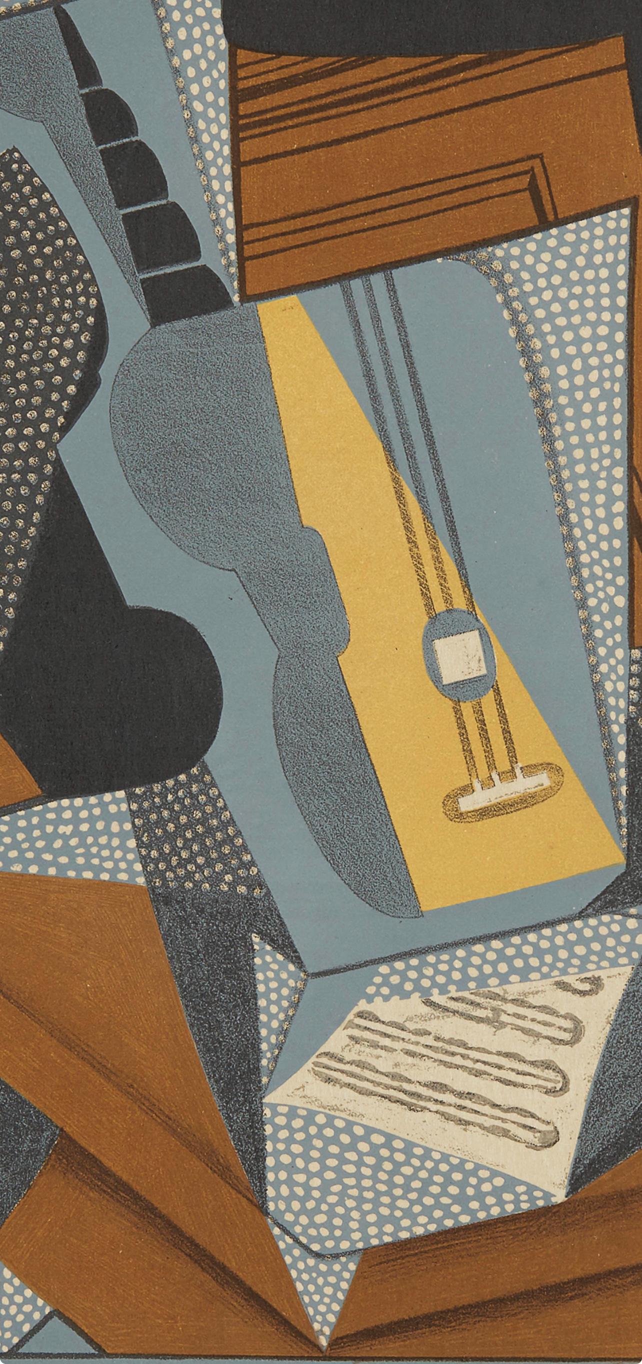 Gris, Guitare (Kahnweiler 1969), Au Soleil du Plafond (après) - Moderne Print par Juan Gris
