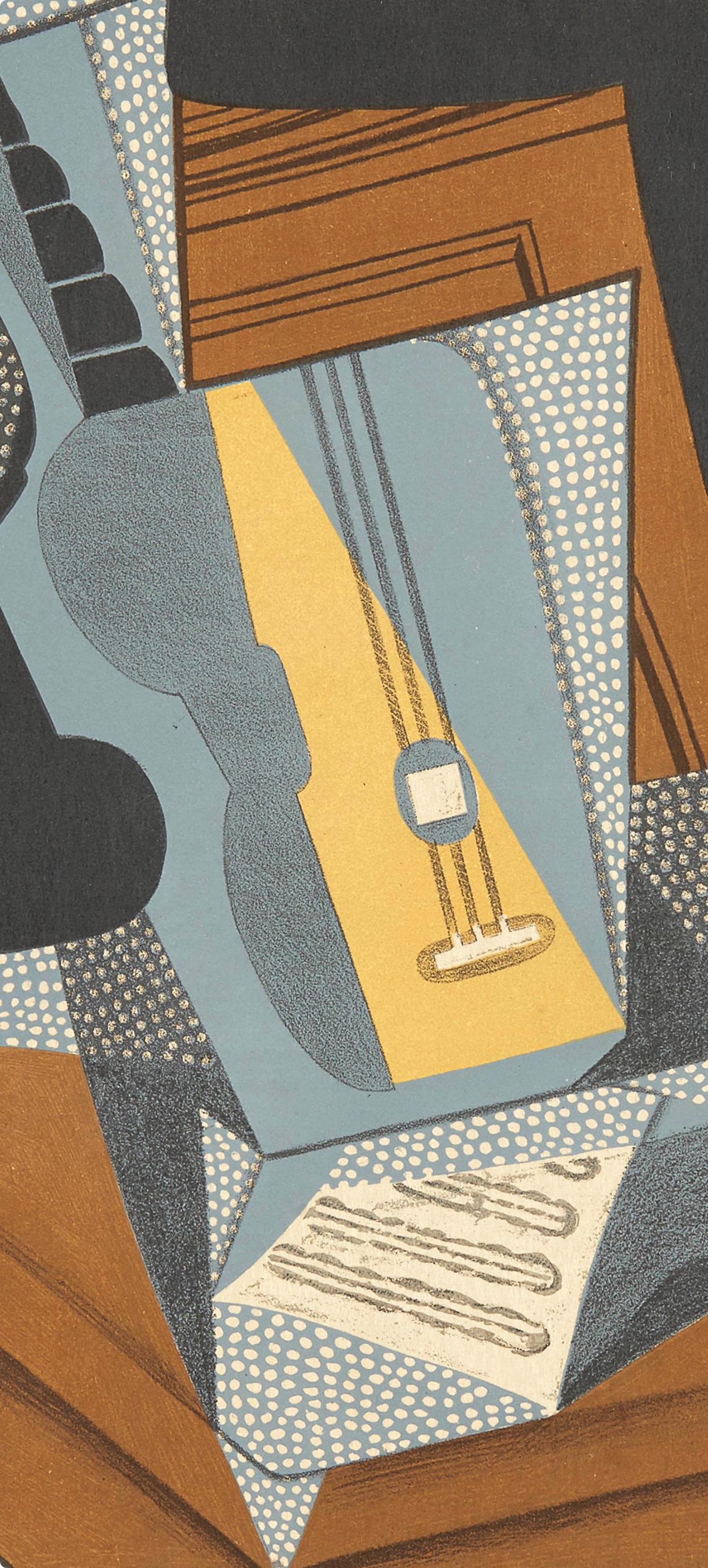 Gris, Guitare (Kahnweiler 26), Au Soleil du Plafond (after) - Print by Juan Gris