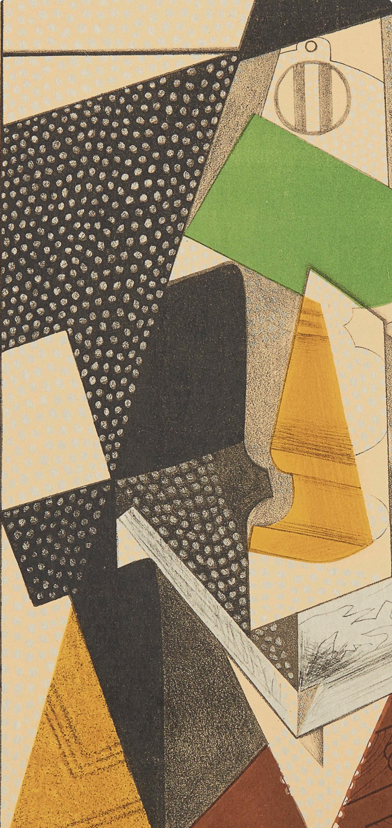 Gris, La Lampe (Kahnweiler 1969), Au Soleil du Plafond (après) - Print de Juan Gris