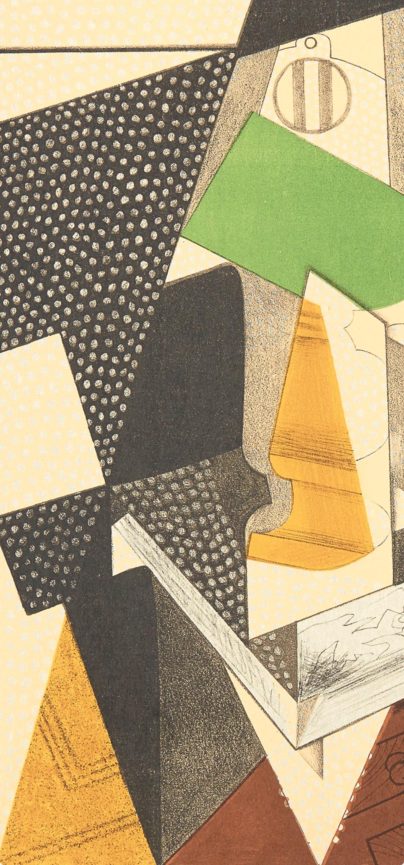 Gris, La Lampe (Kahnweiler 26), Au Soleil du Plafond (after) - Cubist Print by Juan Gris