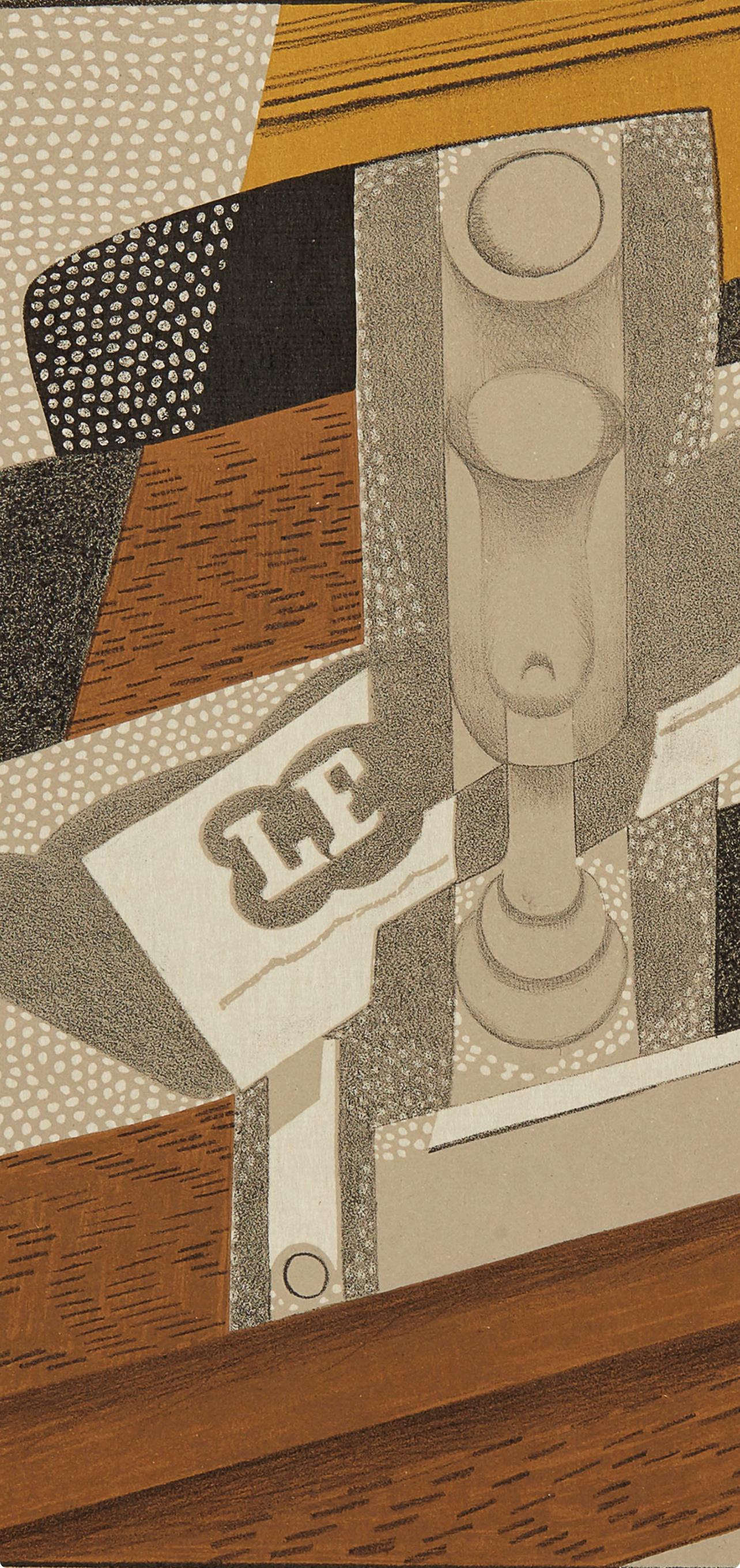 Gris, La Pipe (Kahnweiler 1969), Au Soleil du Plafond (après) - Moderne Print par Juan Gris