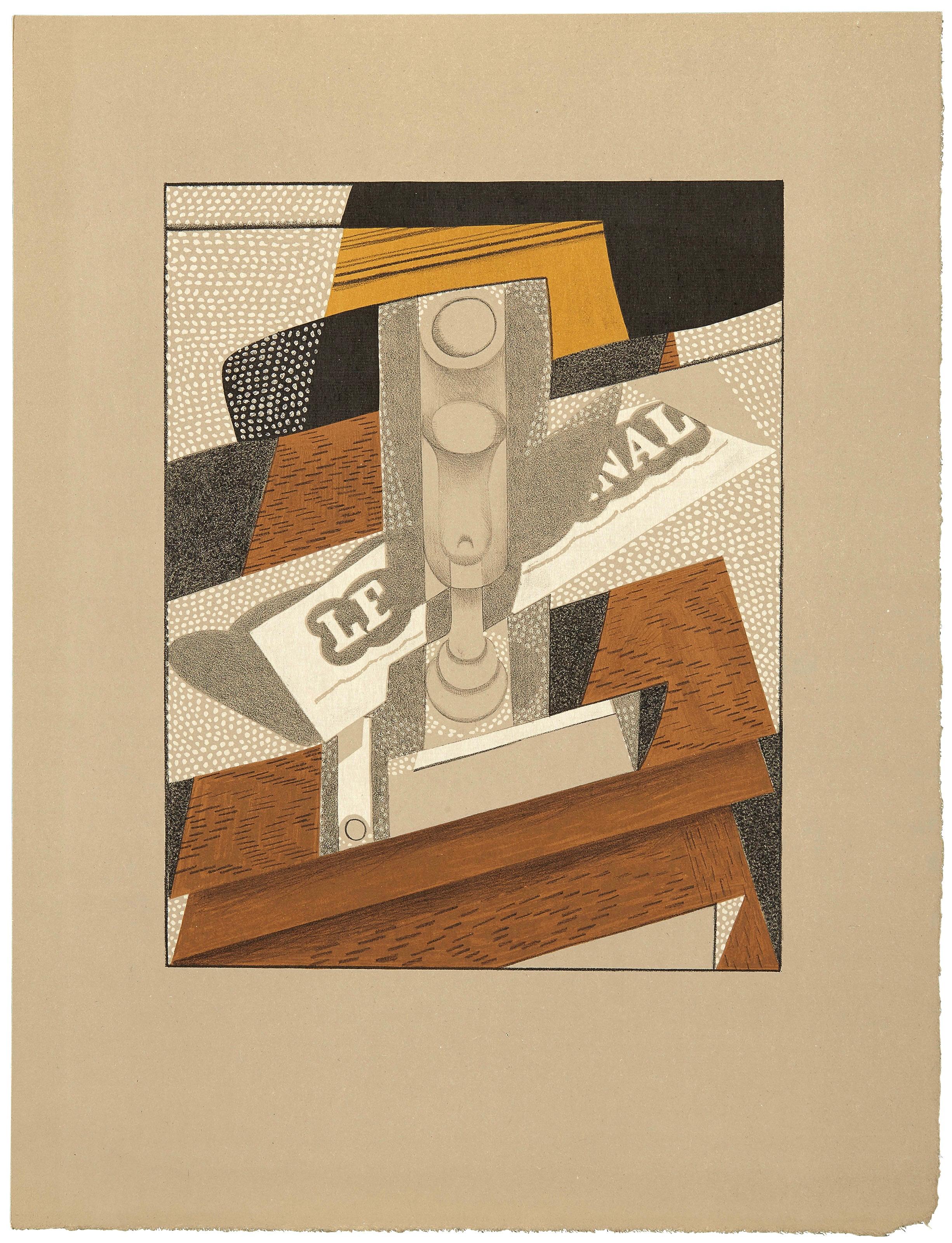 Lithograph on vélin des papeteries d'Arches paper. Paper Size: 16.93 x 12.99 inches. Inscription: Unsigned and unnumbered, as issued. Catalogue raisonné reference: Kahnweiler, Daniel-Henry. Juan Gris: His Life and Work. Abrams, 1969, illustration