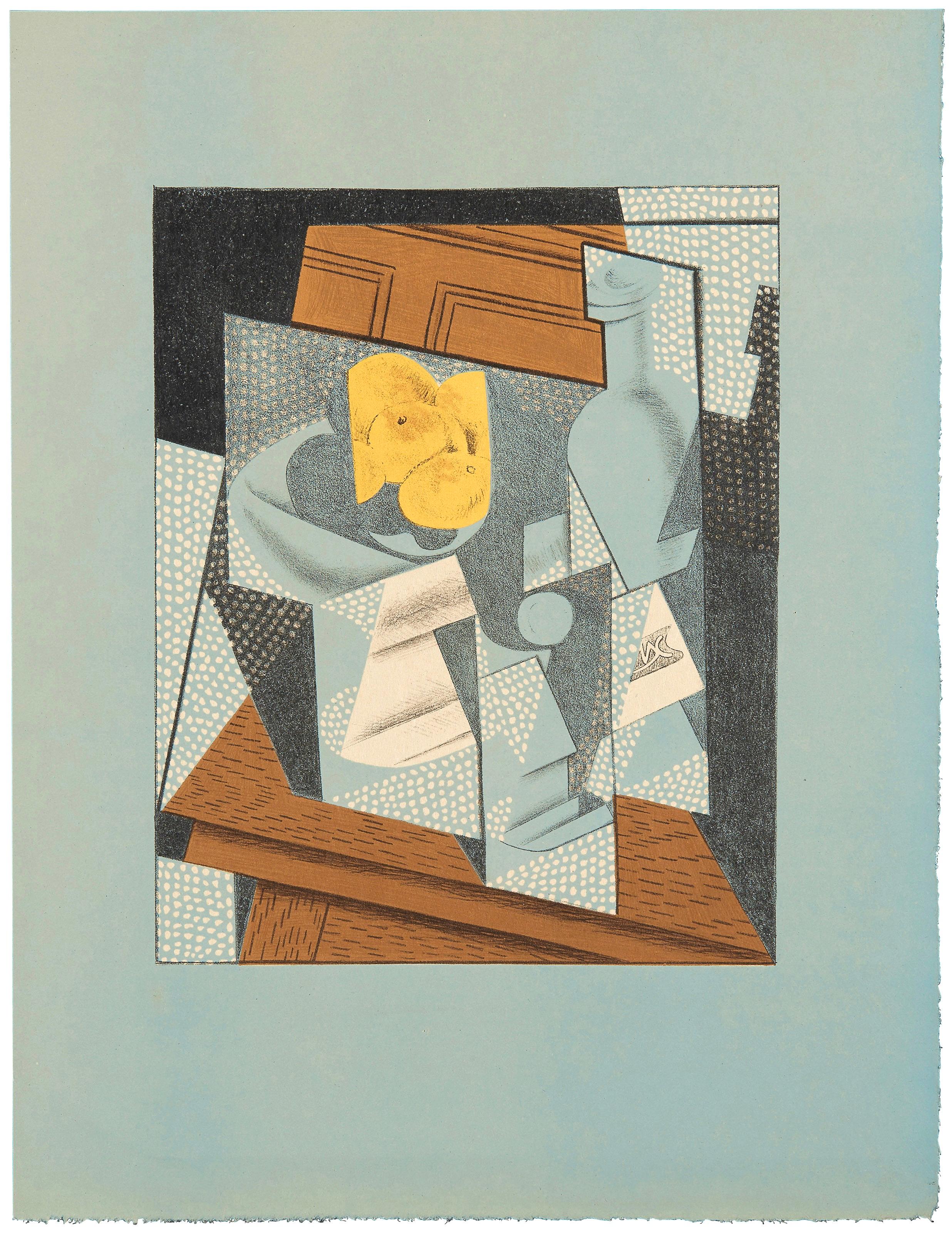 Lithograph on vélin des papeteries d'Arches paper. Paper Size: 16.93 x 12.99 inches. Inscription: Unsigned and unnumbered, as issued. Catalogue raisonné reference: Kahnweiler, Daniel-Henry. Juan Gris: His Life and Work. Abrams, 1969, illustration