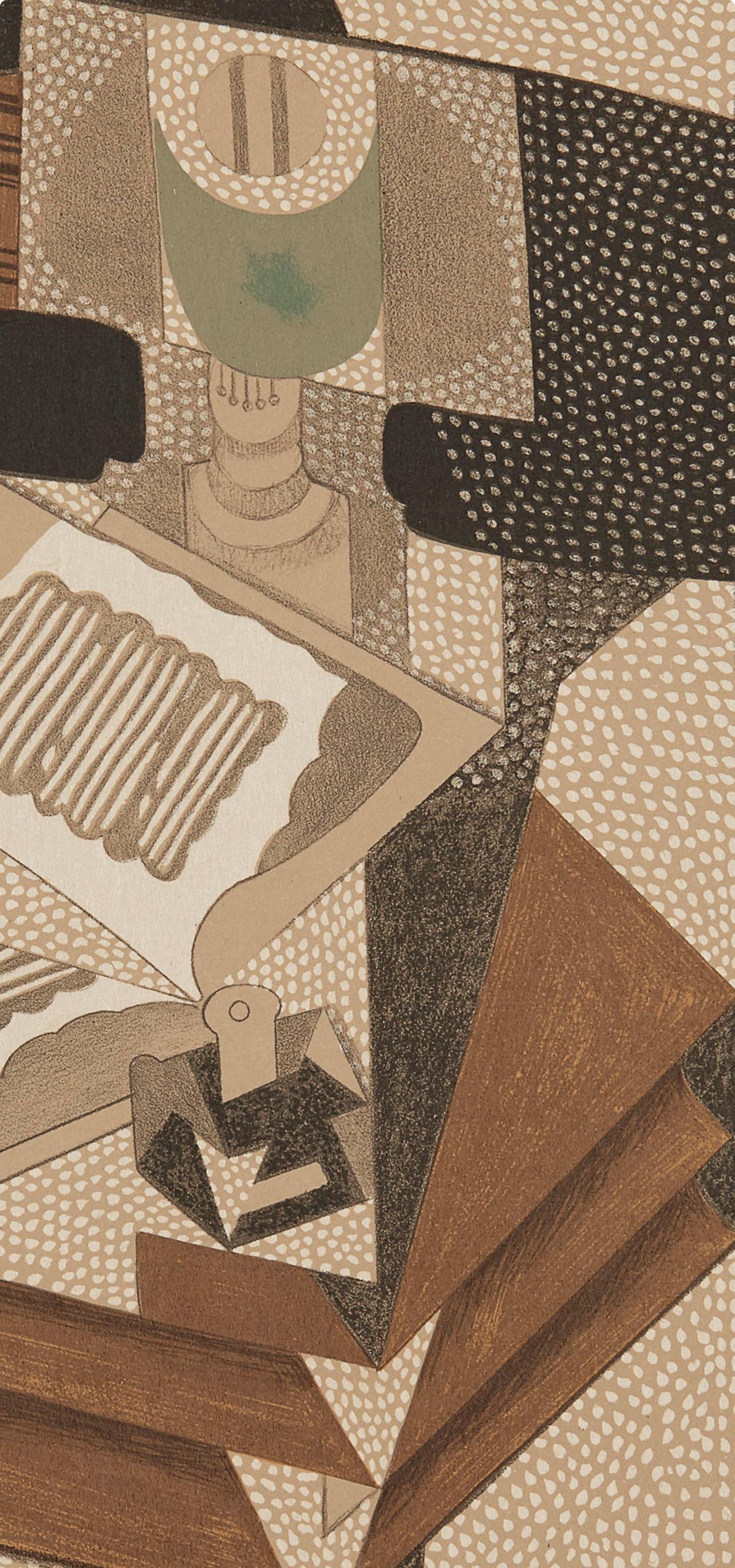 Gris, Le Livre (Kahnweiler 1969), Au Soleil du Plafond (nach) – Print von Juan Gris