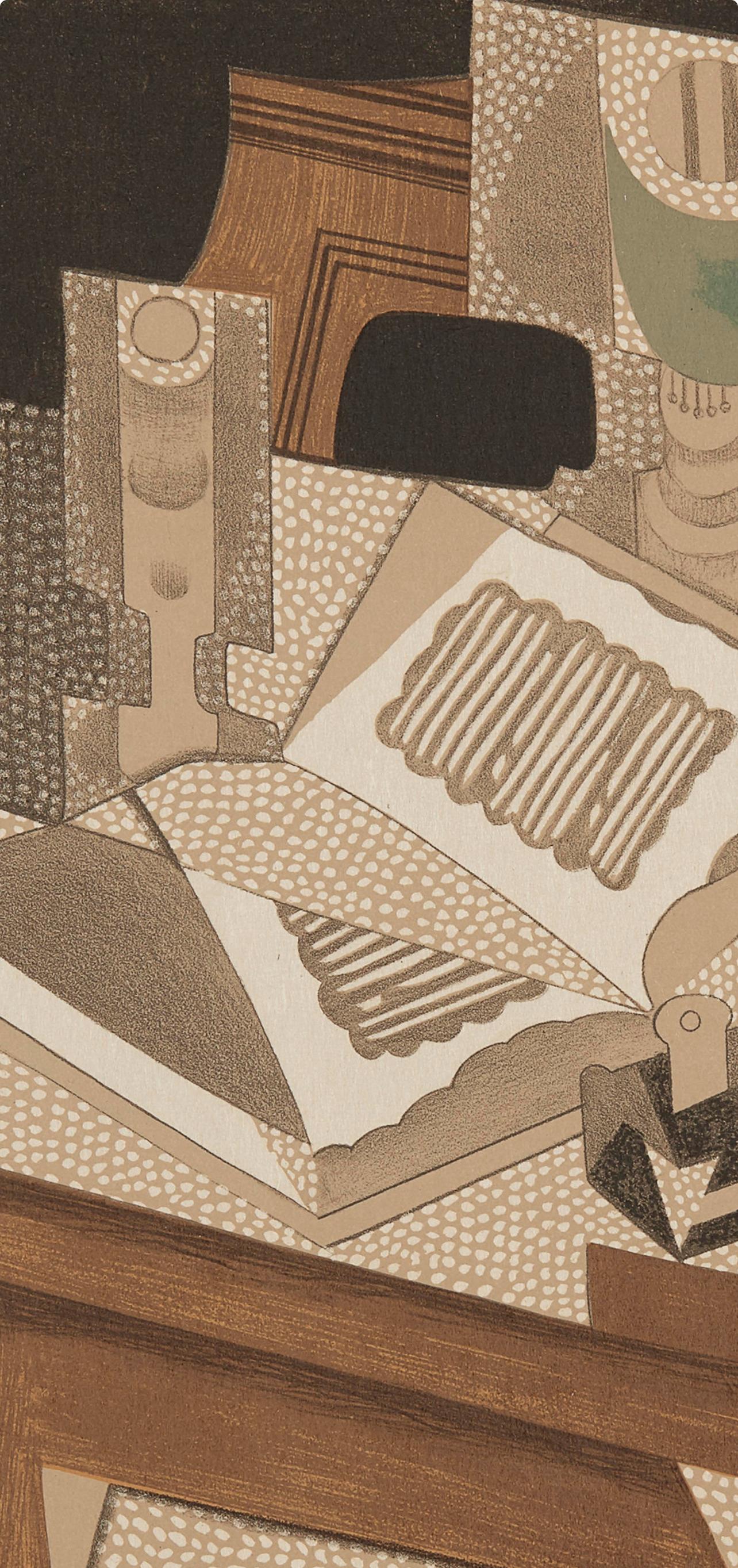 Gris, Le Livre (Kahnweiler 1969), Au Soleil du Plafond (après) - Moderne Print par Juan Gris