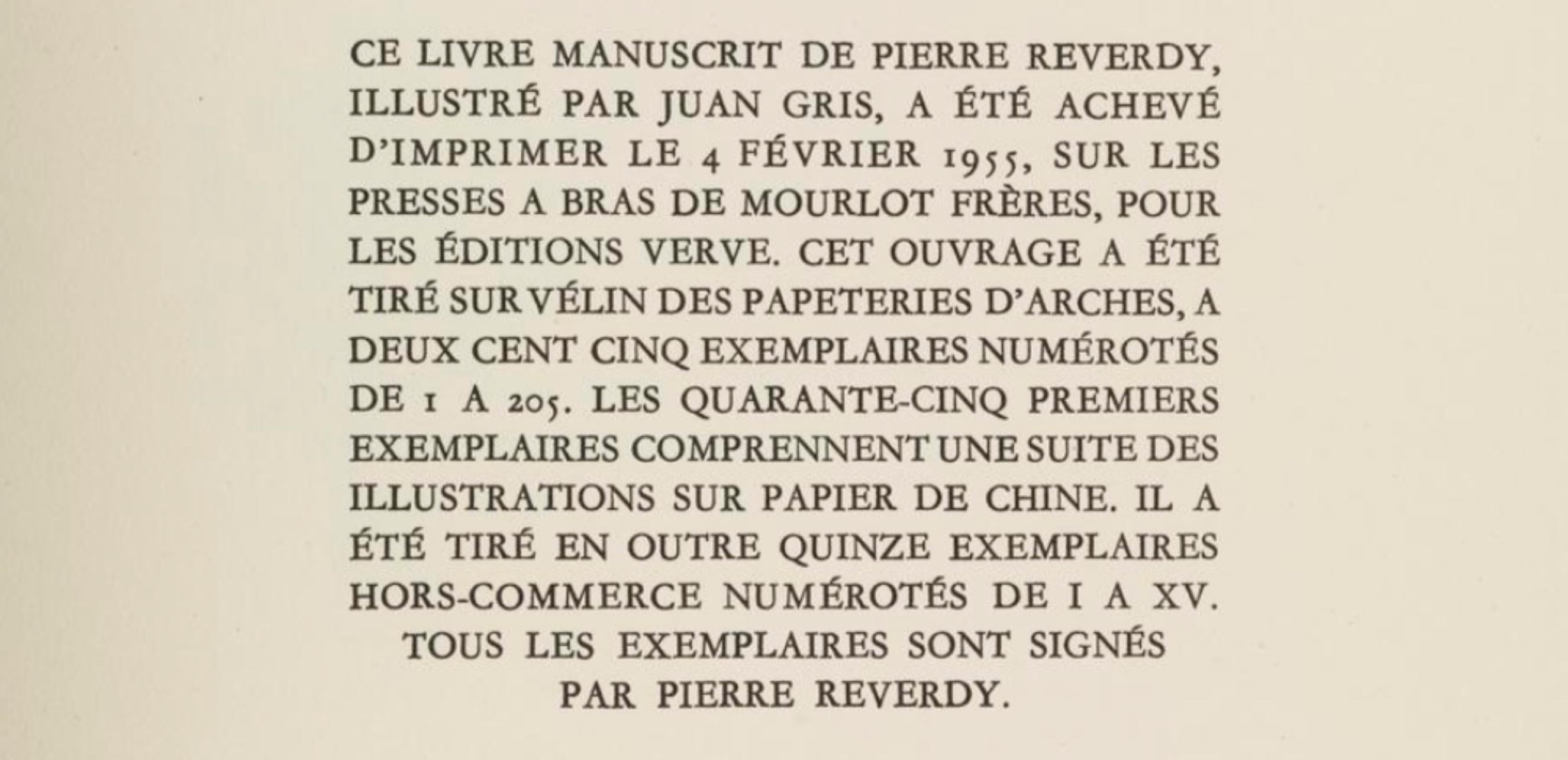 Gris, Le Livre (Kahnweiler 1969), Au Soleil du Plafond (nach) im Angebot 2