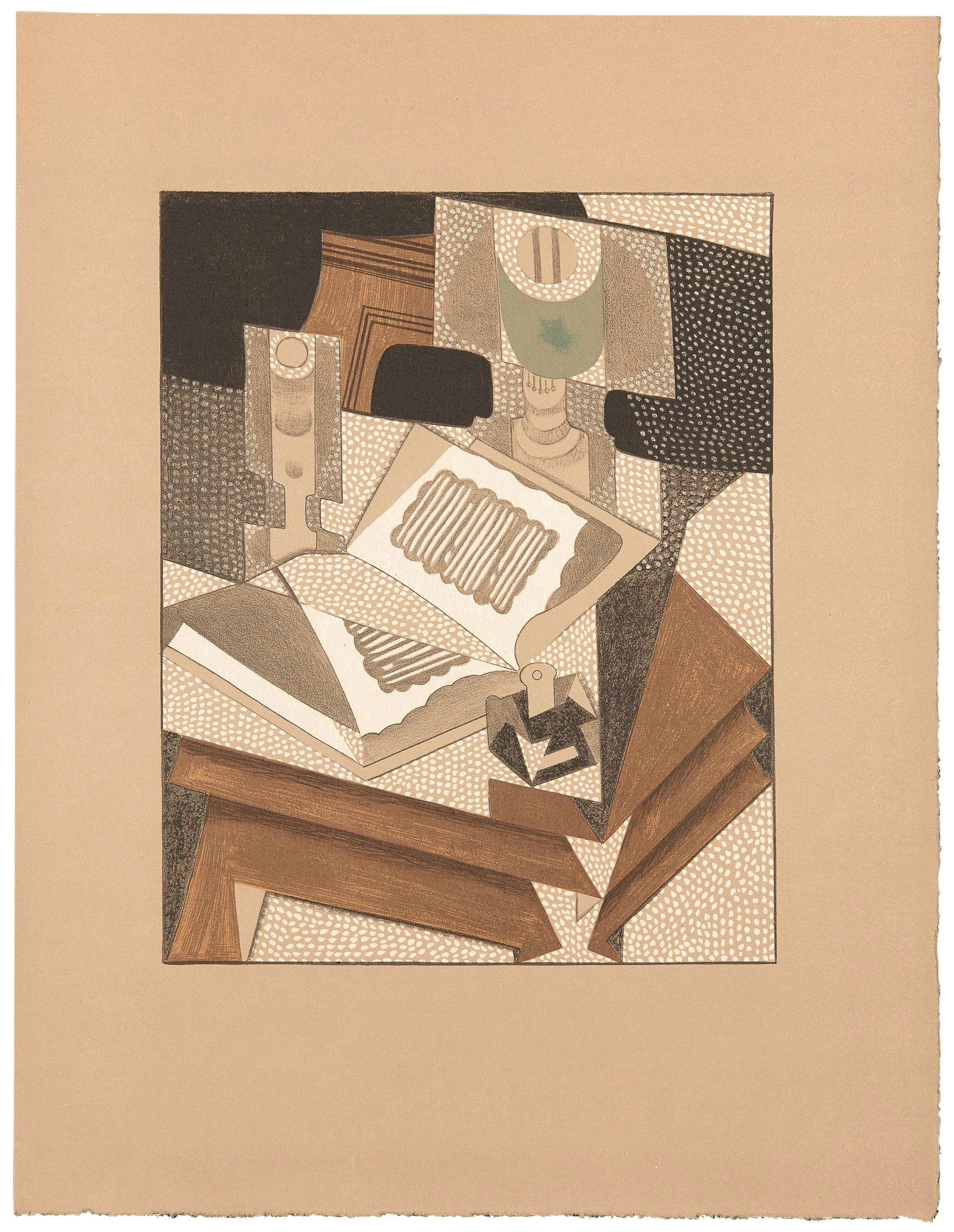 Lithograph on vélin des papeteries d'Arches paper. Paper Size: 16.93 x 12.99 inches. Inscription: Unsigned and unnumbered, as issued. Catalogue raisonné reference: Kahnweiler, Daniel-Henry. Juan Gris: His Life and Work. Abrams, 1969, illustration