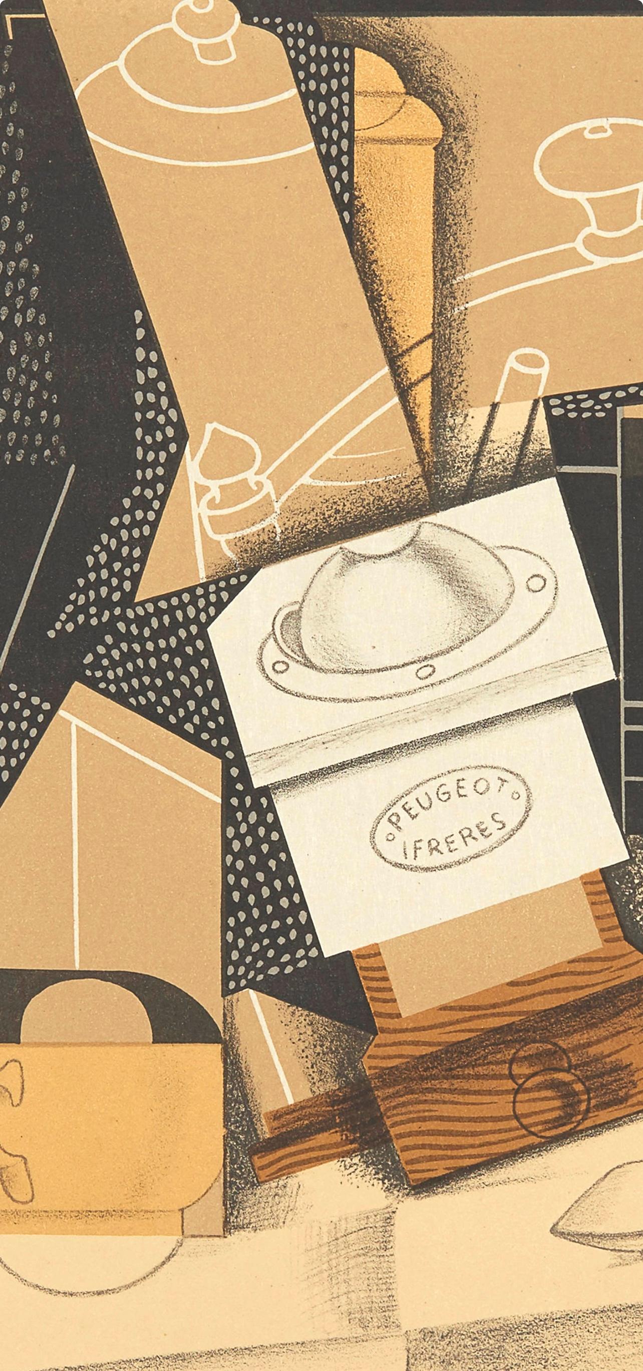 Gris, Le Moulin à Café I (Kahnweiler 26), Au Soleil du Plafond (after) - Cubist Print by Juan Gris