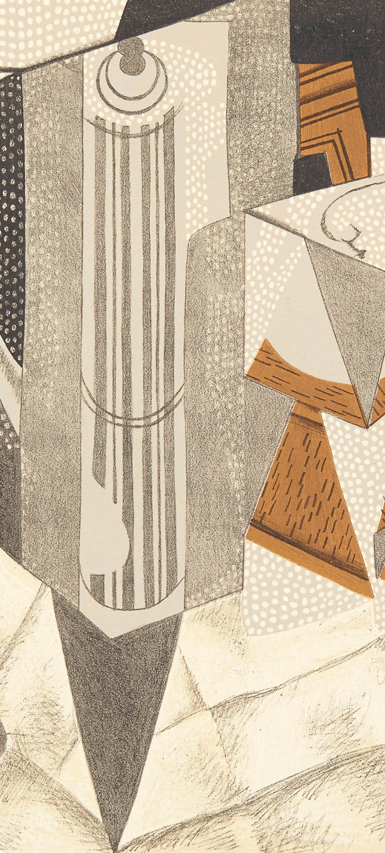 Gris, Le Moulin à Café II (Kahnweiler 26), Au Soleil du Plafond (after) - Cubist Print by Juan Gris
