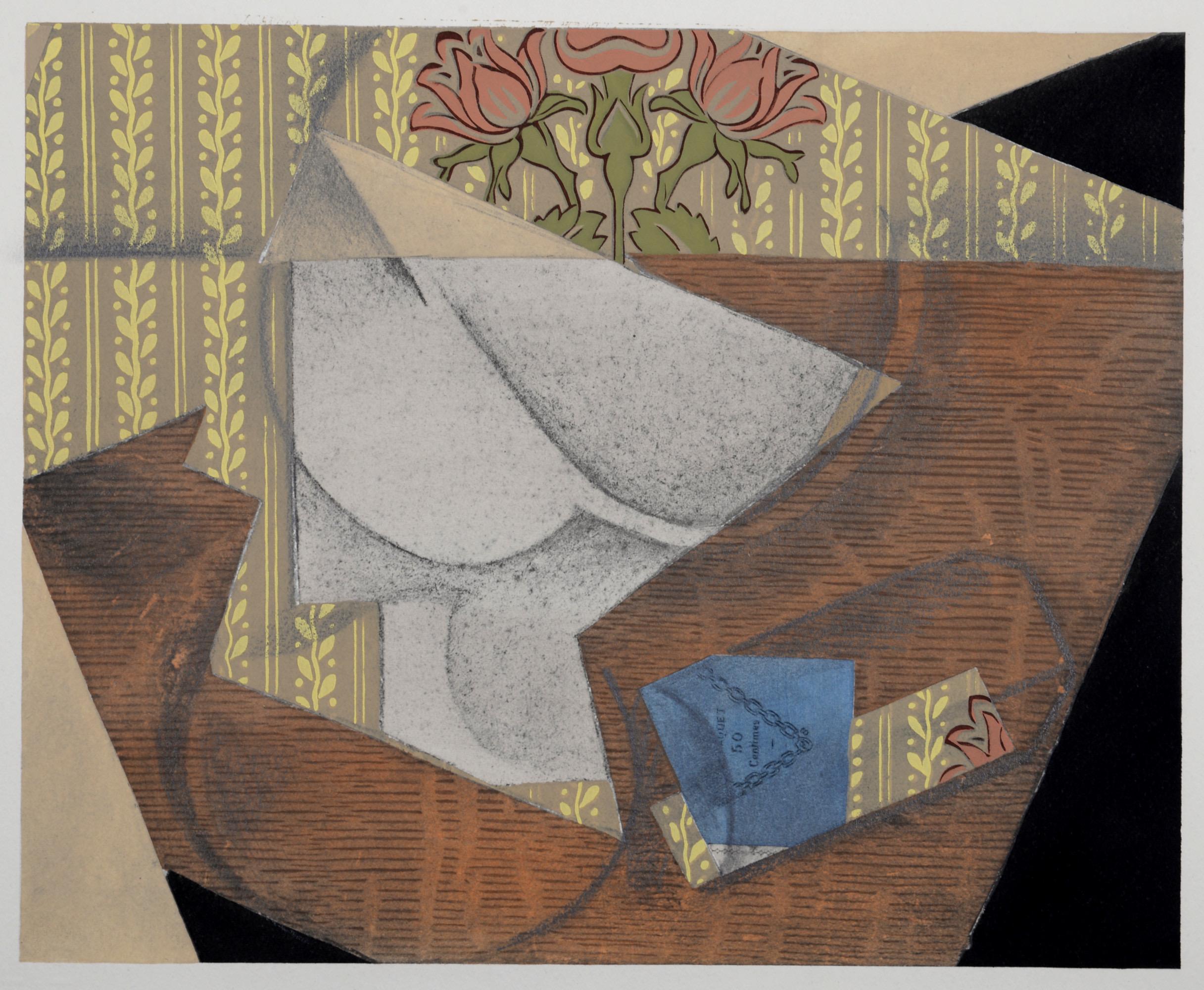 Landscape Print Juan Gris - Gris, Le Paquet de tabac, reproductions de Dix (d'après)