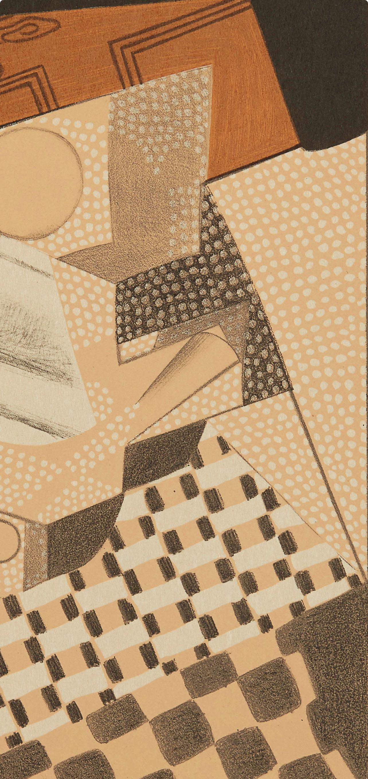Gris, Loupière (Kahnweiler 1969), Au Soleil du Plafond (d'après) - Moderne Print par Juan Gris