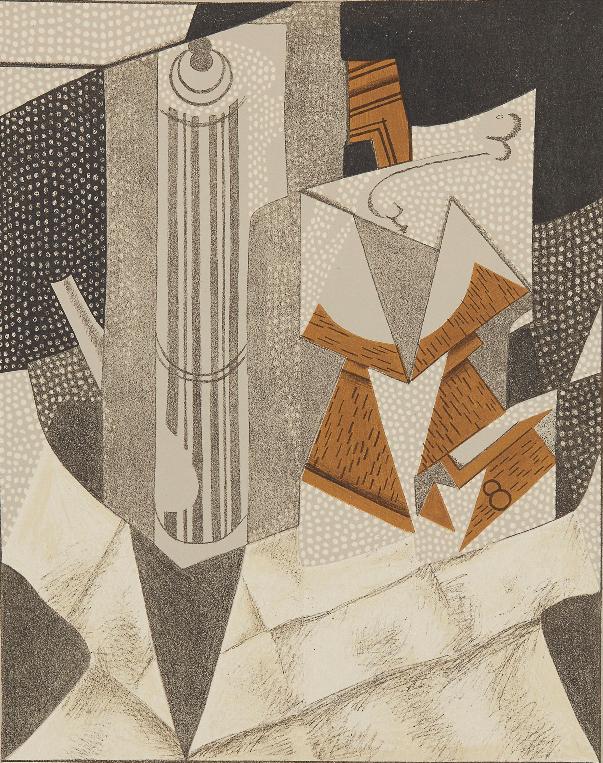 Abstract Print Juan Gris - Gris, Moulin à Cafe II (Kahnweiler 1969), Au Soleil du Plafond (après)