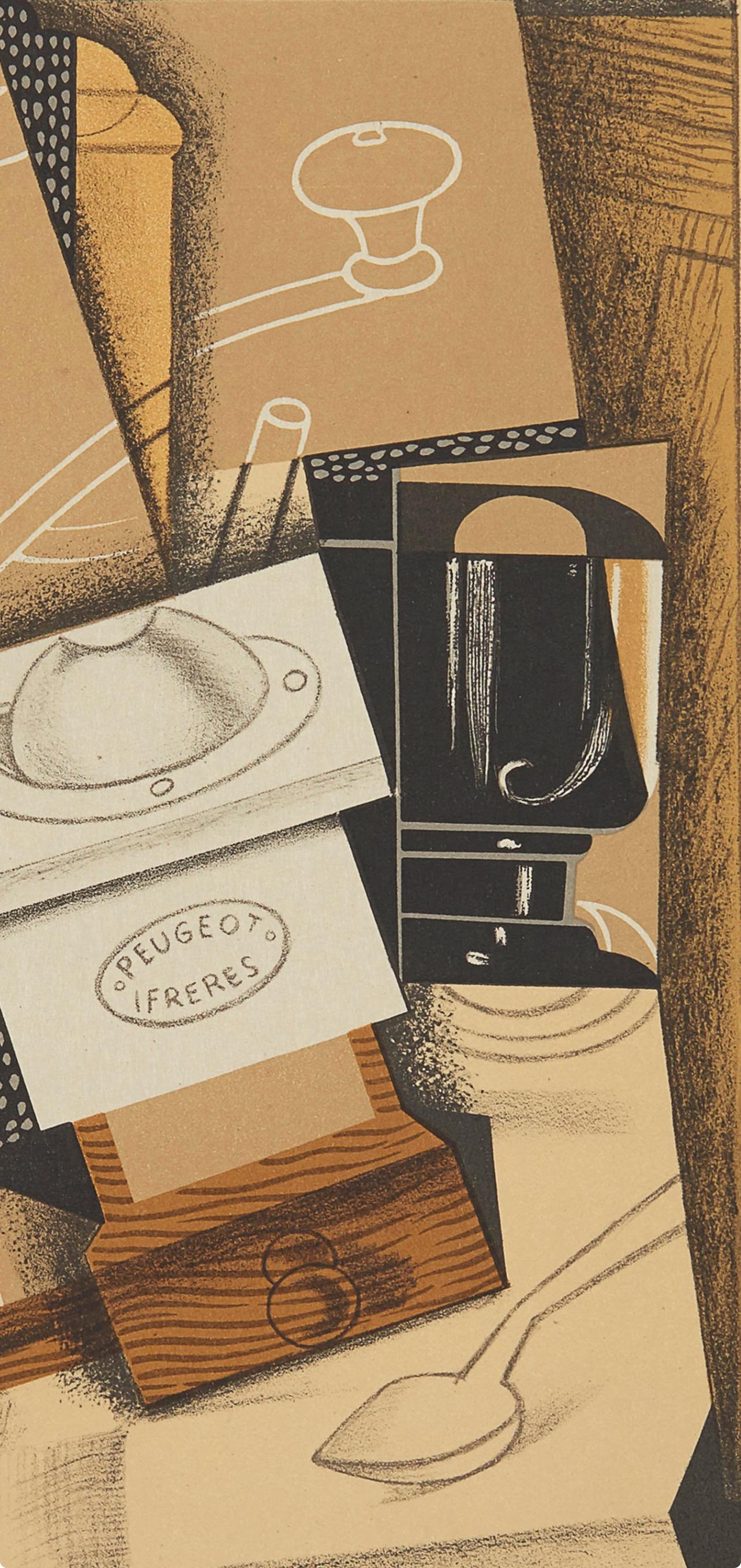 Gris, Moulin à Cafe (Kahnweiler 1969), Au Soleil du Plafond (after) - Print by Juan Gris