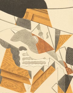 Gris, Violin (Kahnweiler 26), Au Soleil du Plafond (after)