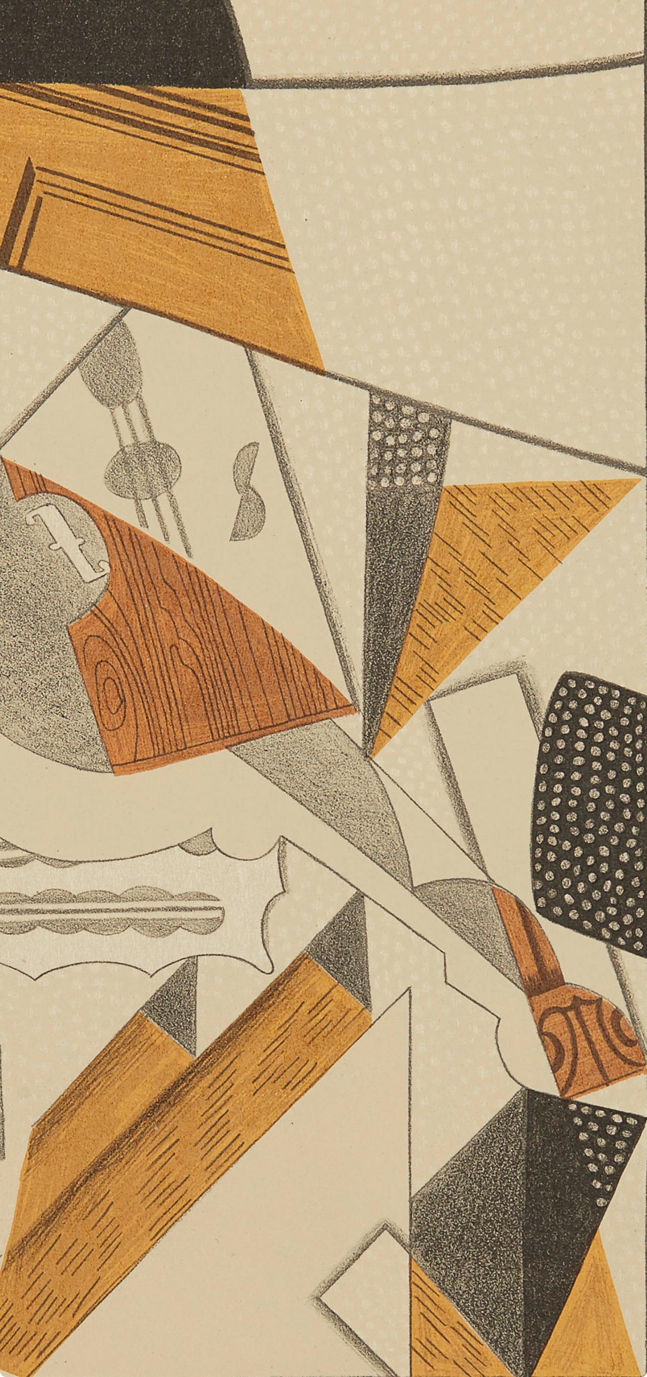 Gris, Violon (Kahnweiler 1969), Au Soleil du Plafond (after) - Print by Juan Gris