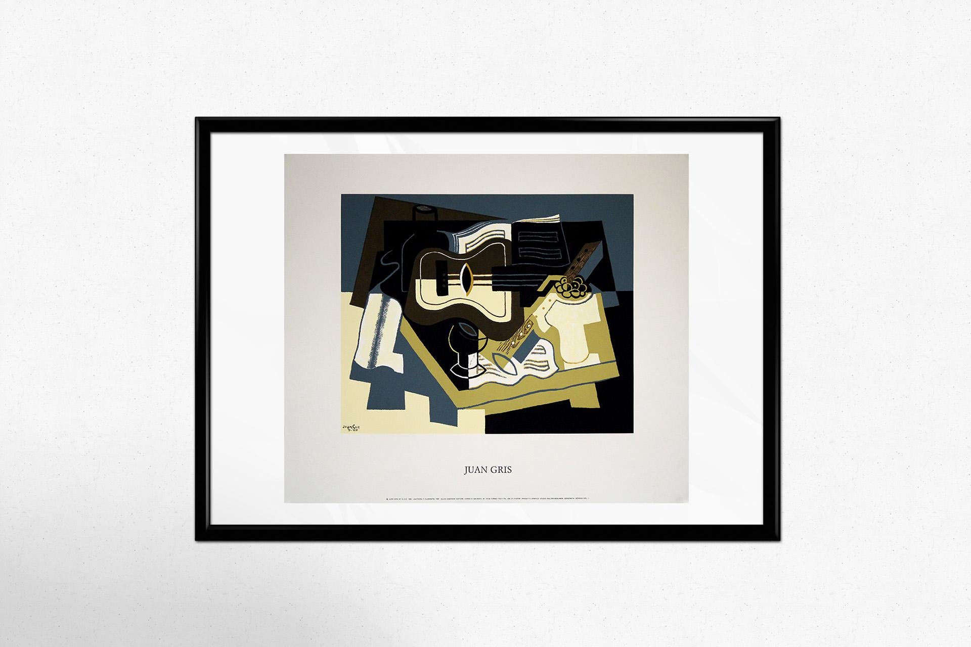 “Guitarra y Clarinette” is a 1990 original poster - Juan Gris For Sale 3
