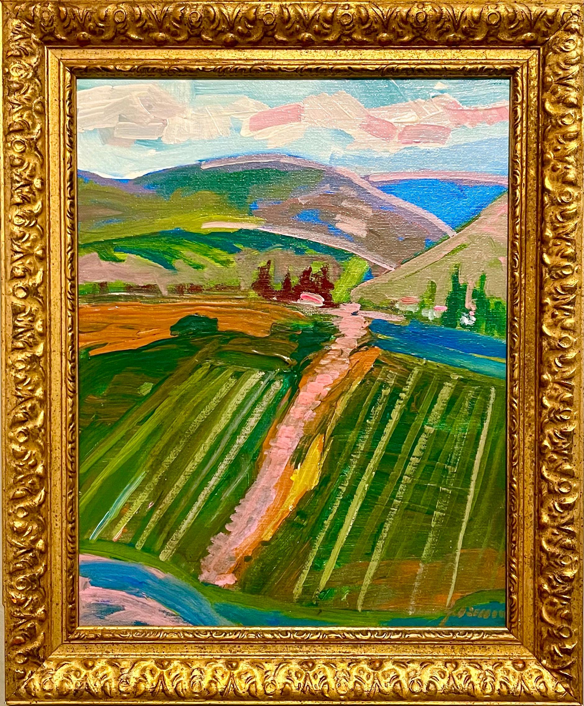 Monterey California Fauvist Plein Air Landscape Painting Latin American Artist