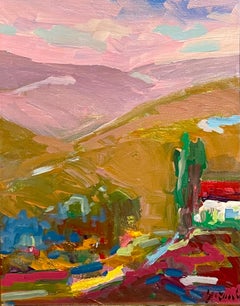 San Bernardino California Fauvist Plein Air Landscape Painting Latin American