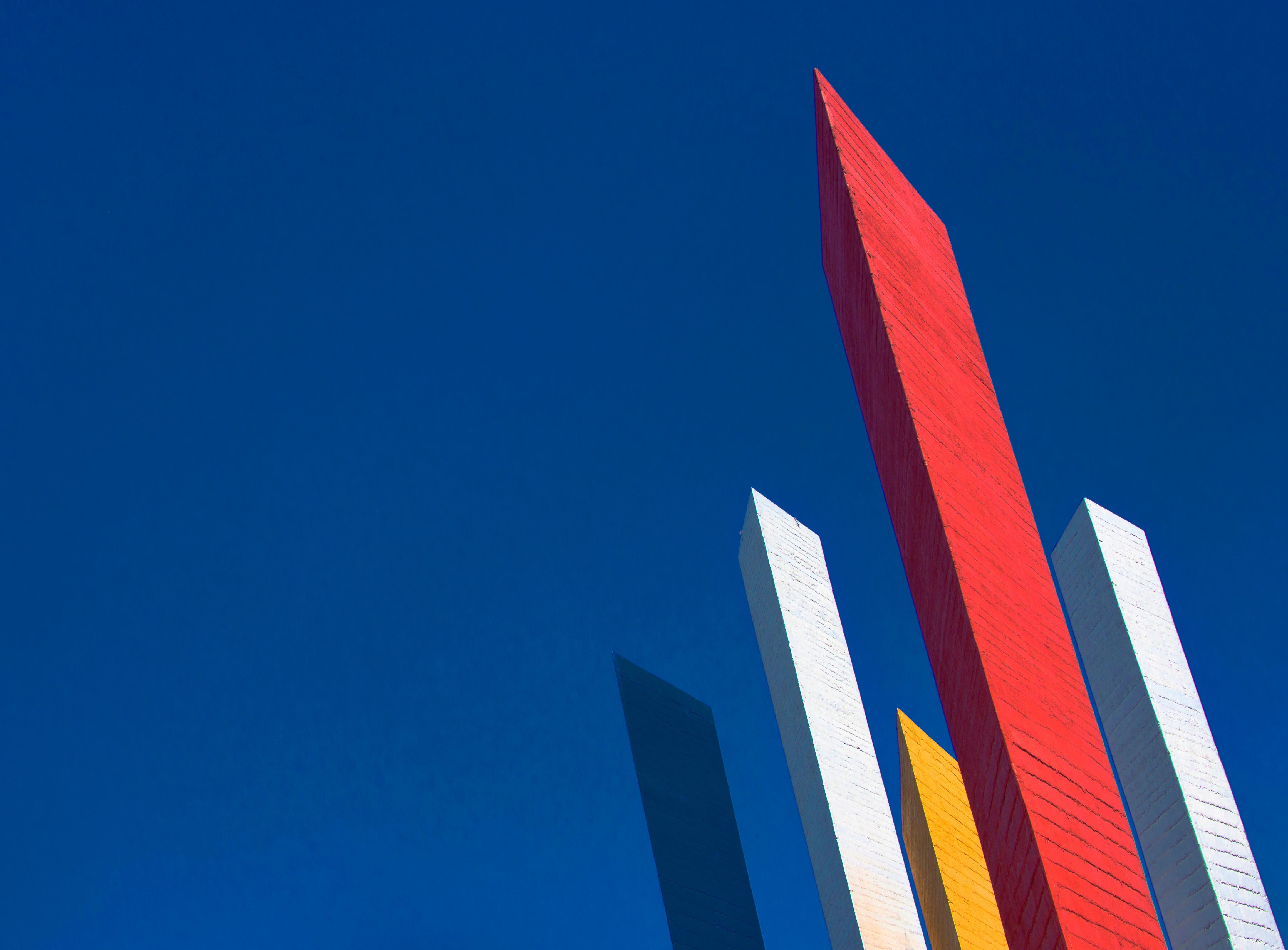 "The Satellite Towers" - Horizontal photograph of Satelite Towers in Mexico. 